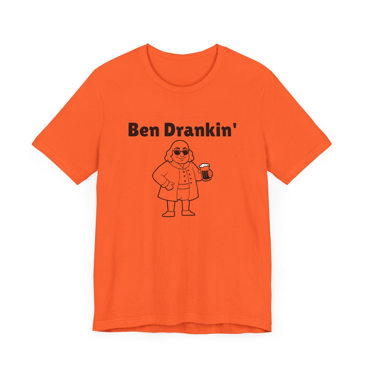 Ben Drankin Short Sleeve Tee Shirt - A Patriotic Tribute to America’s Favorite Founding Father