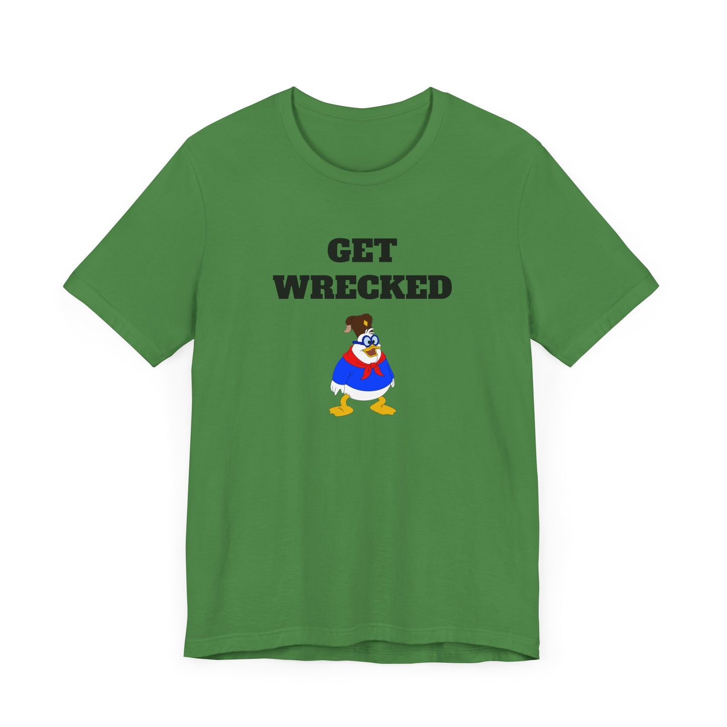 Get Wrecked Short Sleeve Tee Shirt - A Bold 80s Throwback