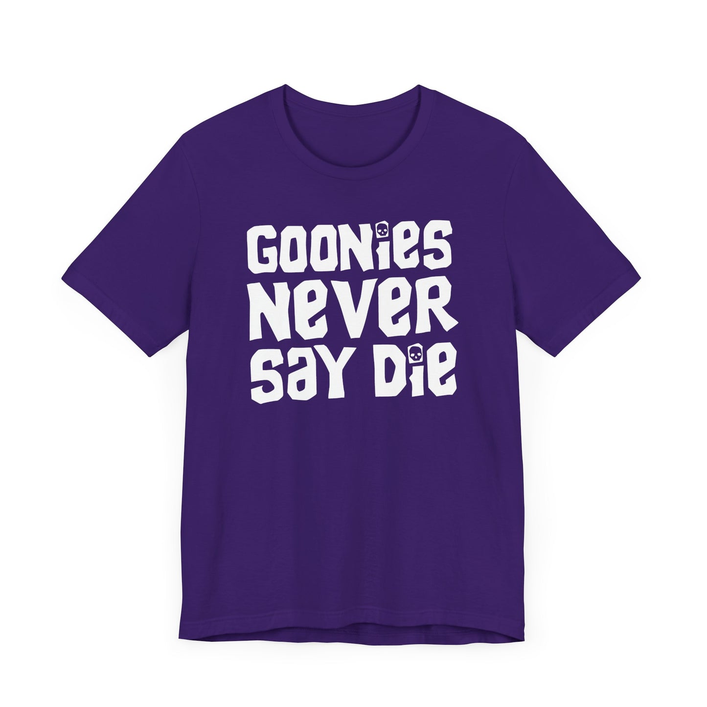 Goonies Never Say Die Short Sleeve Tee Shirt - A Timeless Tribute to Adventure