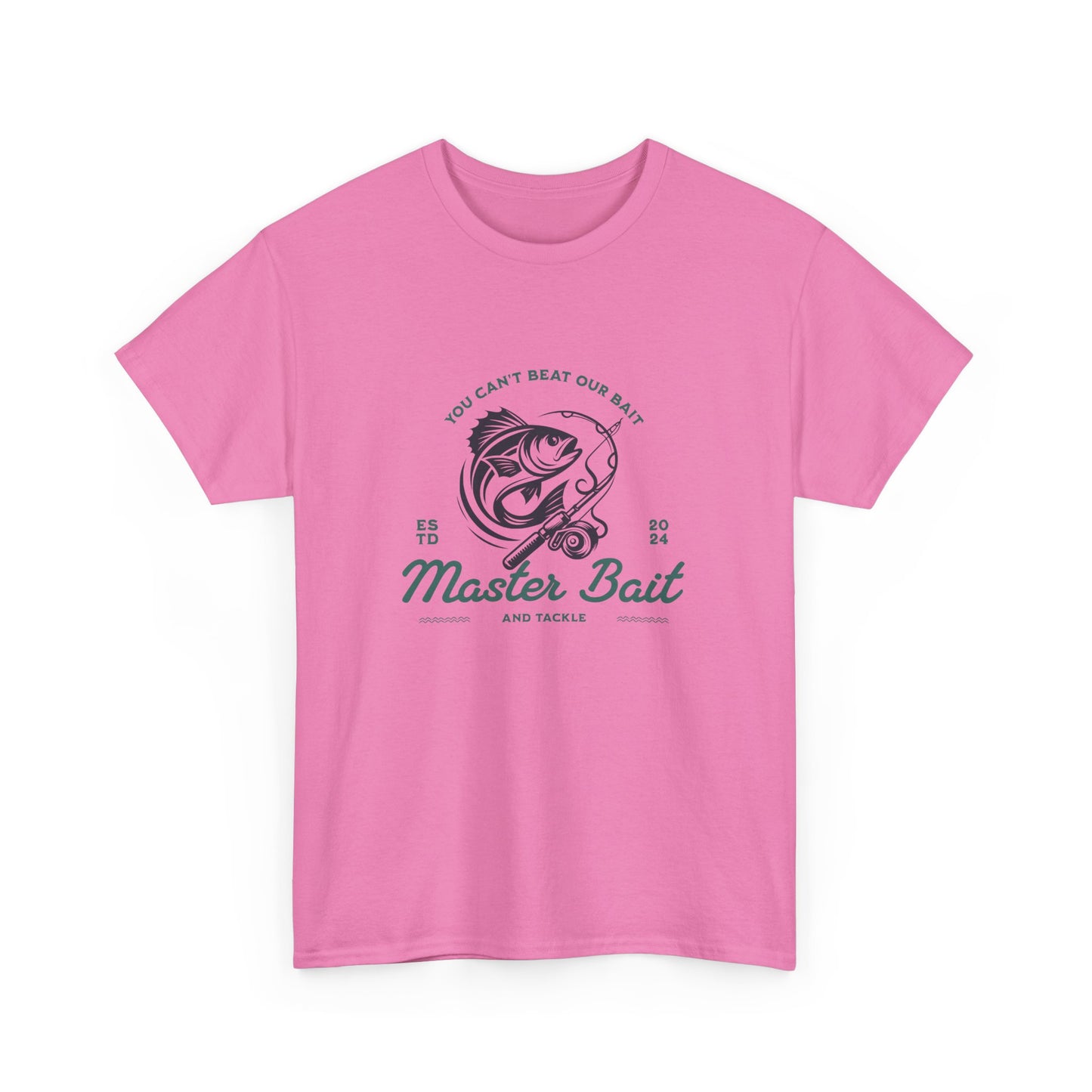 Master Bait and Tackle Short Sleeve Tee Shirt - A Reel Catch for Fishing Enthusiasts