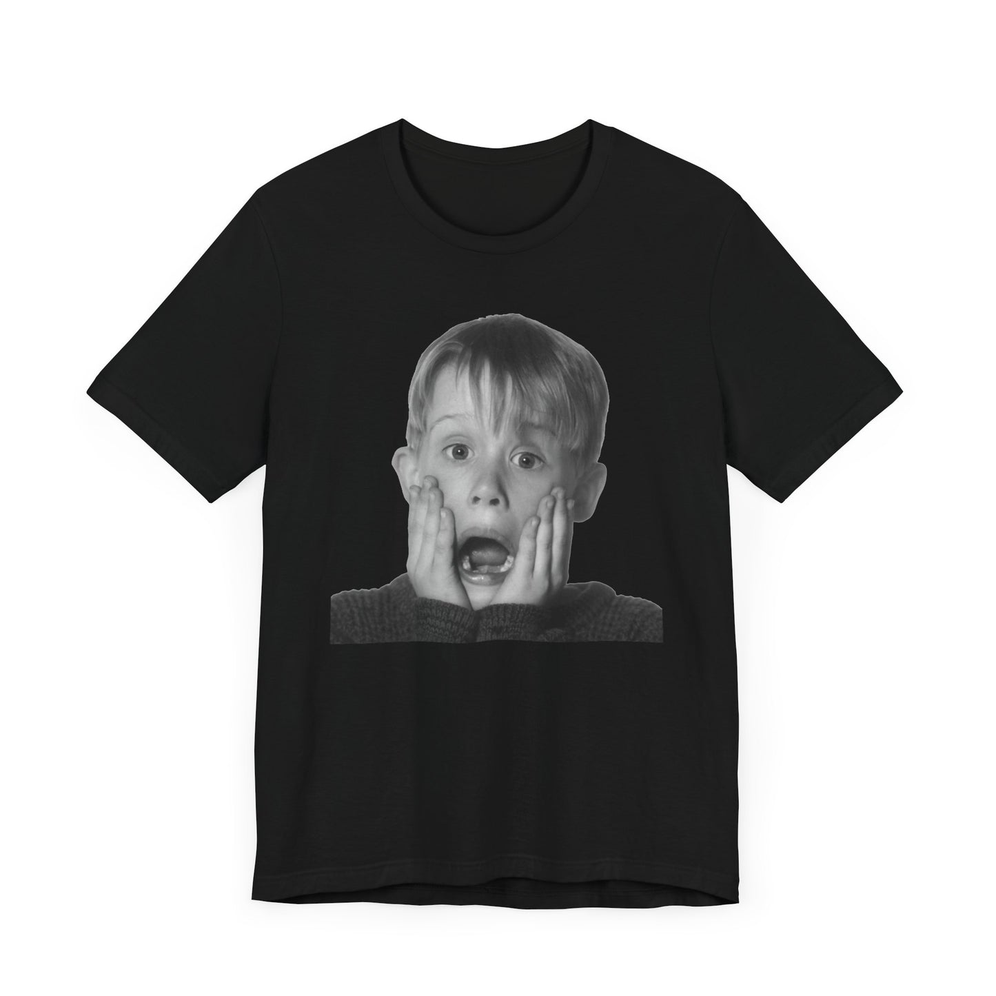 Home Alone Kevin McCallister Short Sleeve Tee Shirt - A Nostalgic Holiday Classic