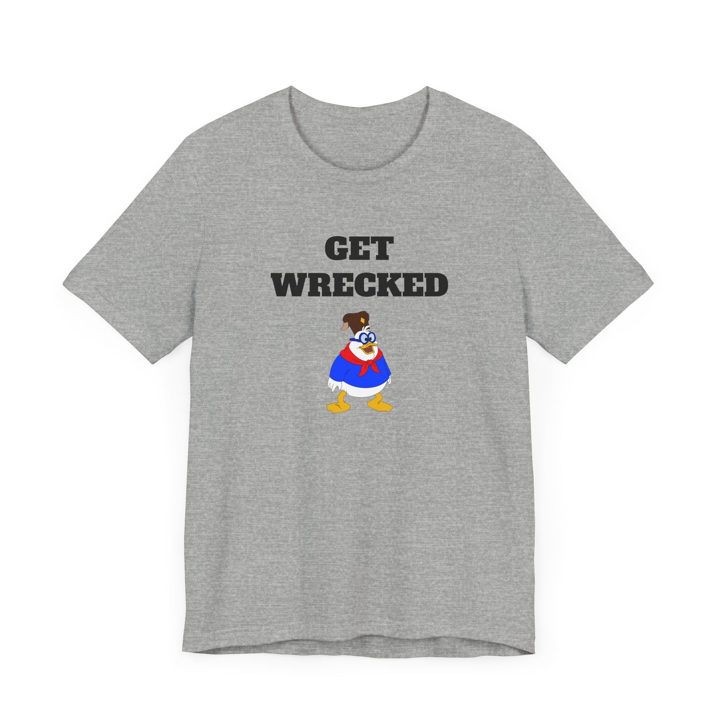 Get Wrecked Short Sleeve Tee Shirt - A Bold 80s Throwback