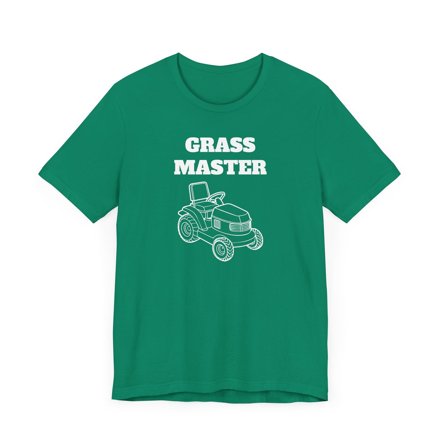 Grass Master Short Sleeve Tee - A Funny Landscaping Shirt for Lawn Enthusiasts