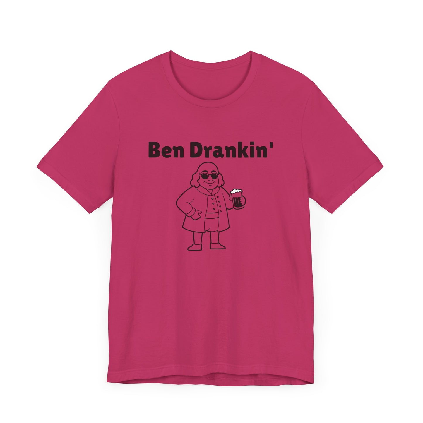 Ben Drankin Short Sleeve Tee Shirt - A Patriotic Tribute to America’s Favorite Founding Father
