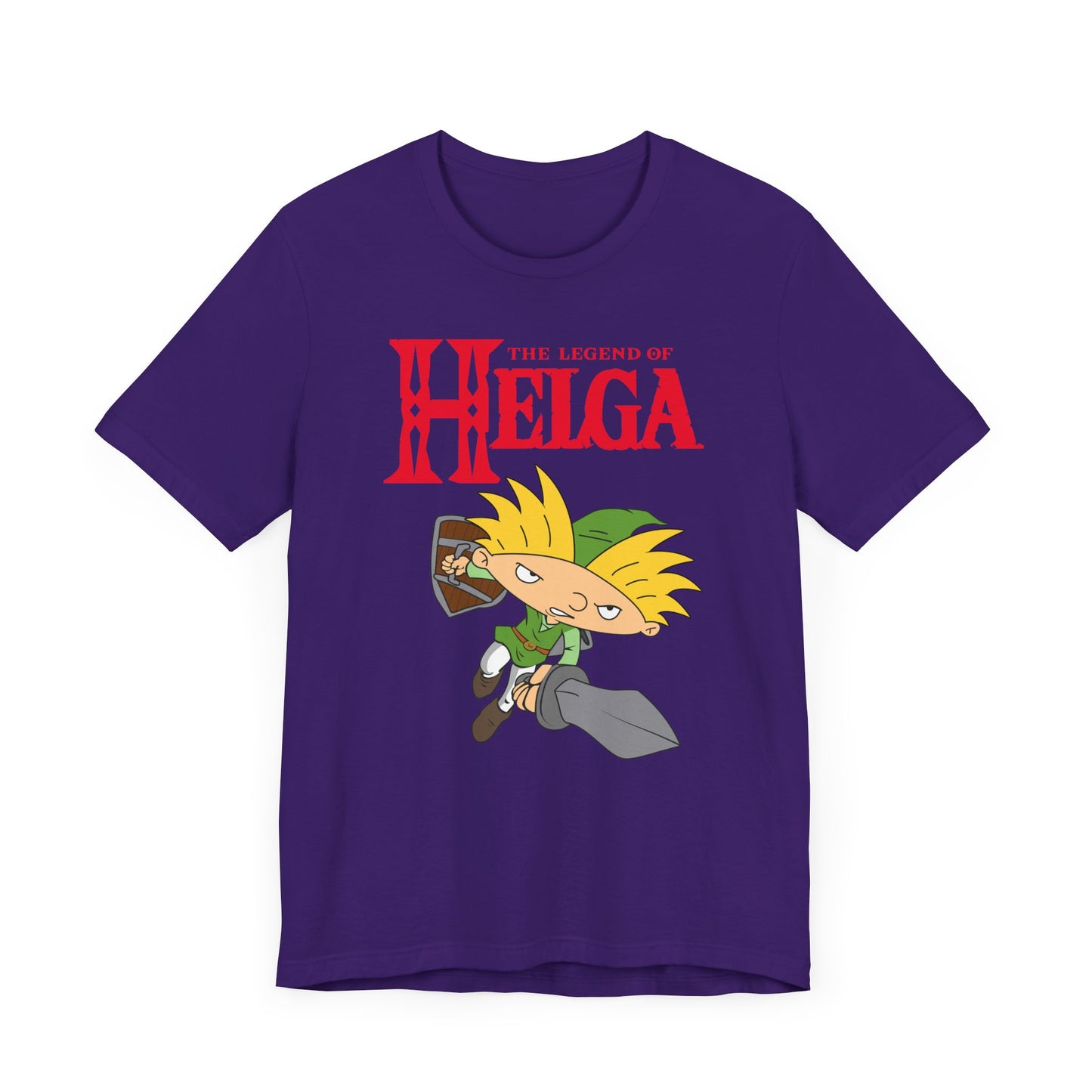 Hey Arnold! The Legend of Helga Short Sleeve T-Shirt - Retro Nickelodeon Inspired Nostalgia