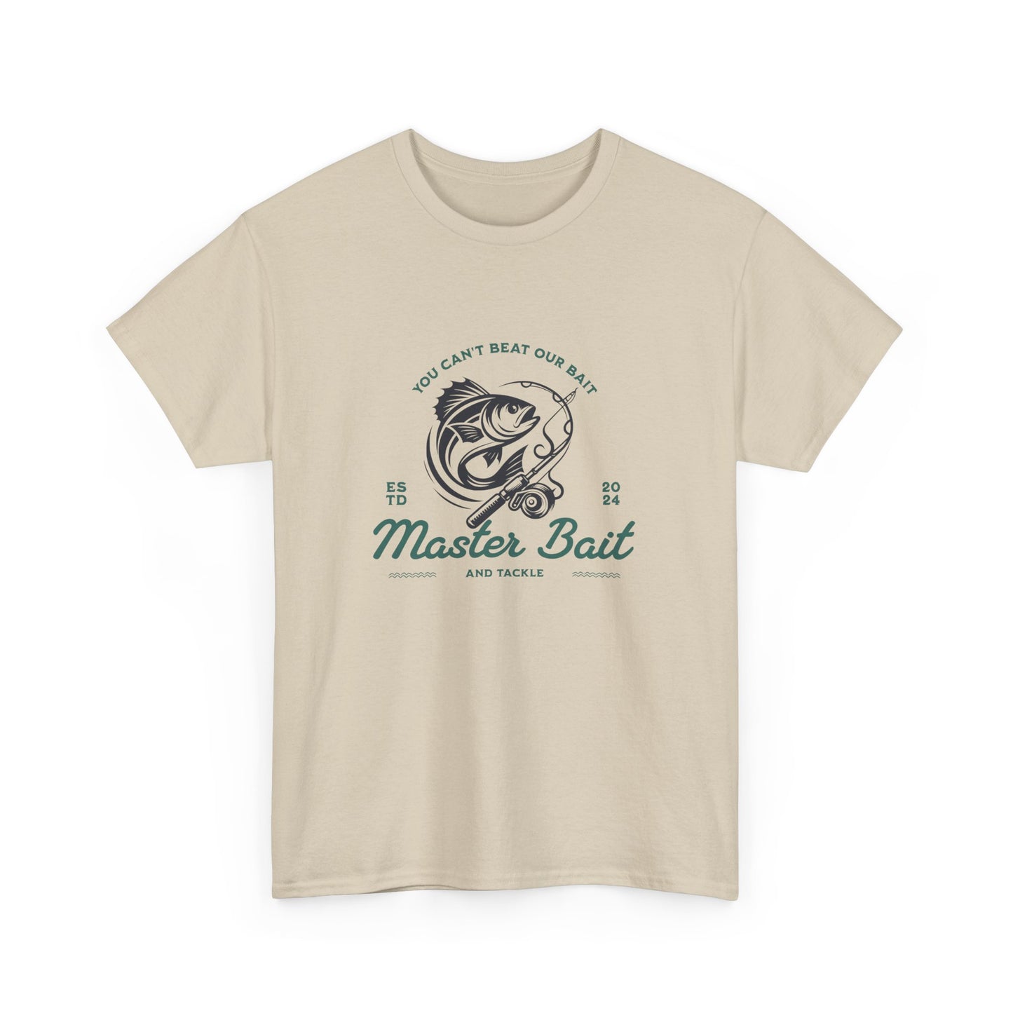 Master Bait and Tackle Short Sleeve Tee Shirt - A Reel Catch for Fishing Enthusiasts
