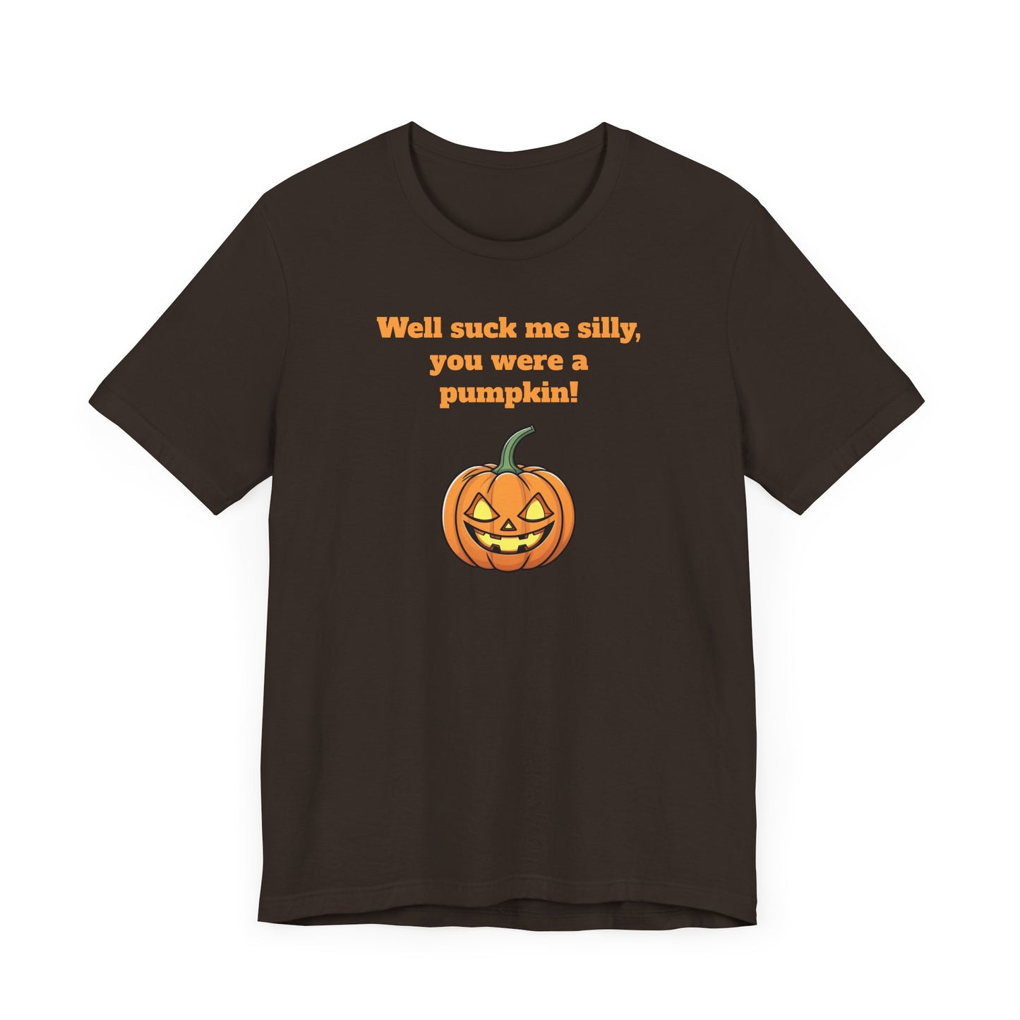 Silly Pumpkin Impractical Jokers Inspired Short Sleeve Tee Shirt - A Hilarious Halloween Must-Have