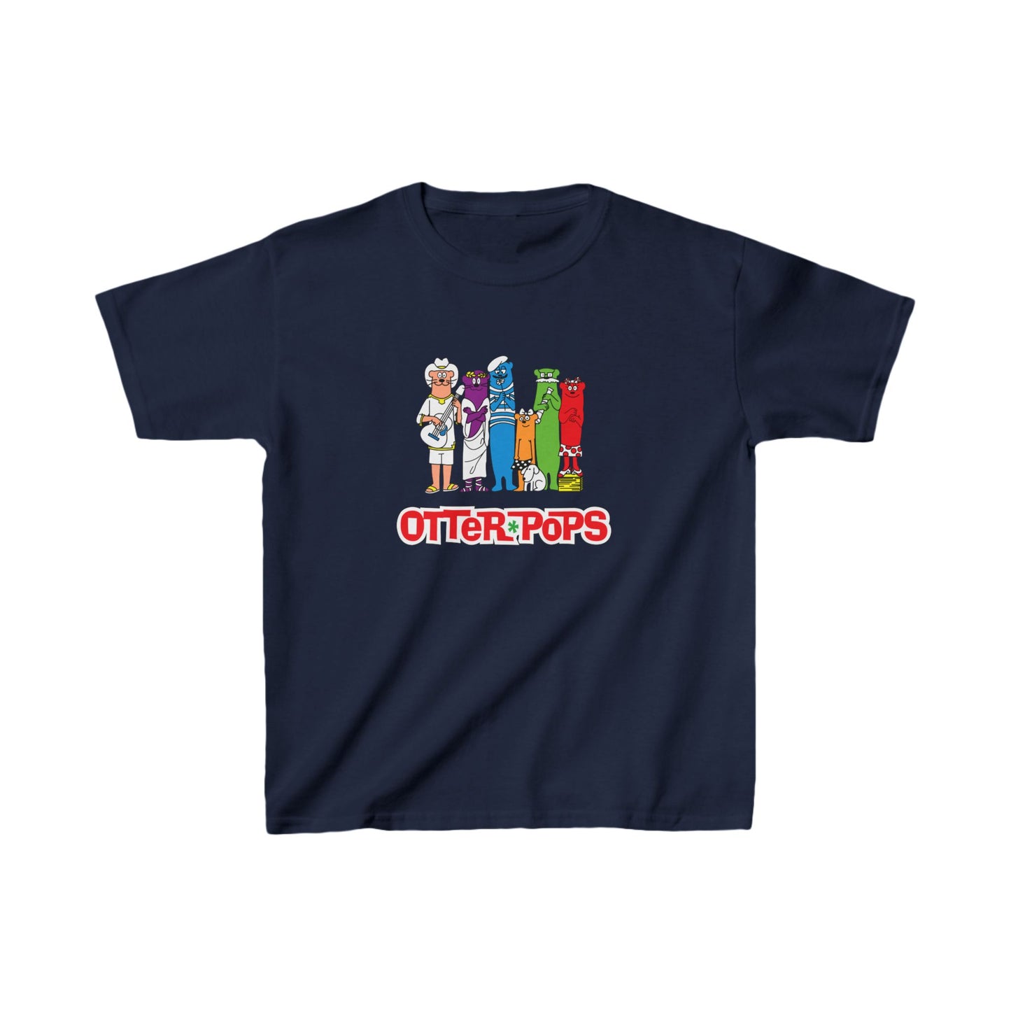Kids Otter Pops Short Sleeve Tee Shirt - A Colorful Tribute to Childhood Favorites