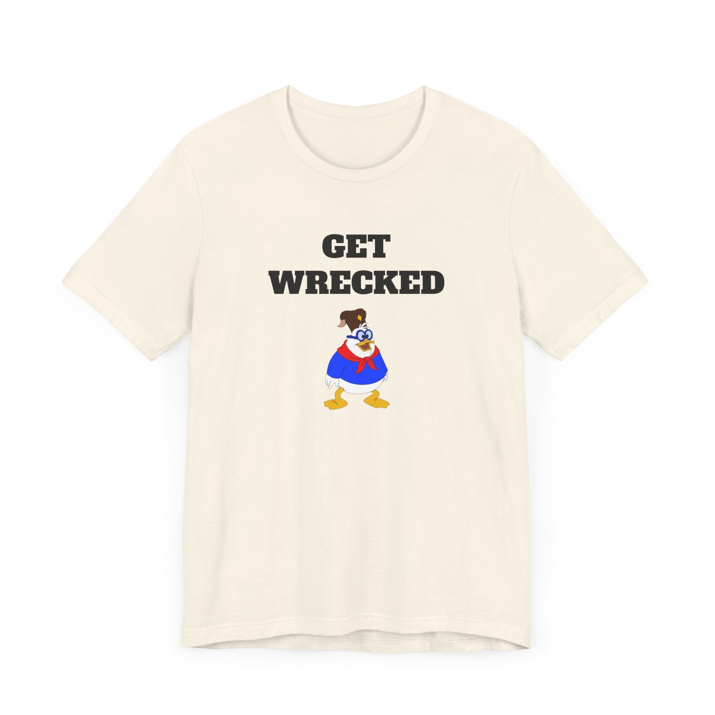 Get Wrecked Short Sleeve Tee Shirt - A Bold 80s Throwback