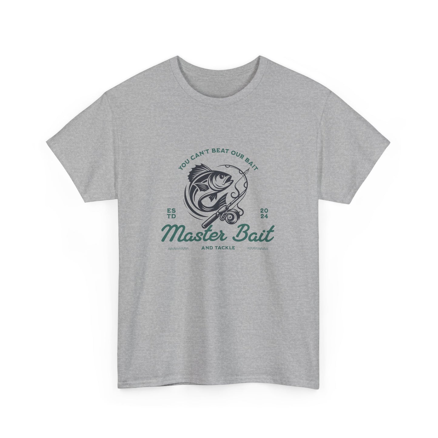 Master Bait and Tackle Short Sleeve Tee Shirt - A Reel Catch for Fishing Enthusiasts