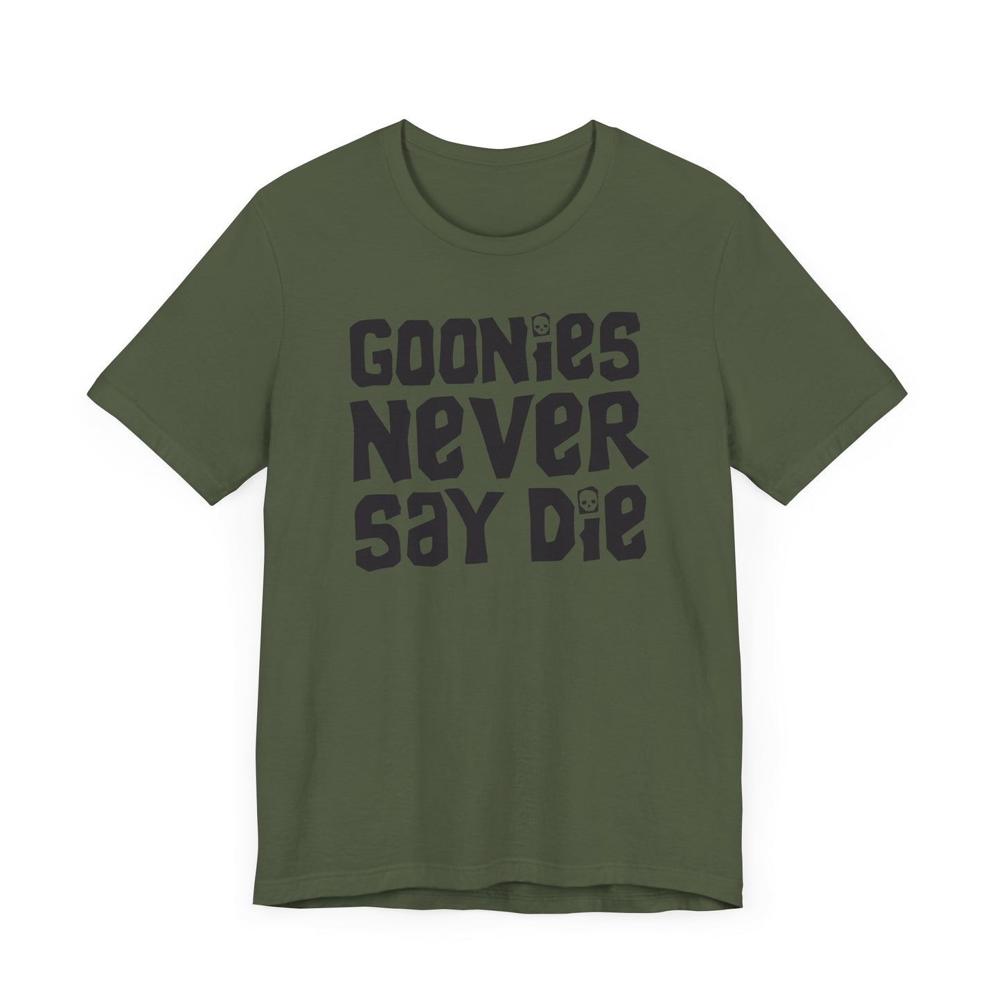 Goonies Never Say Die Short Sleeve Tee Shirt - A Timeless Tribute to Adventure