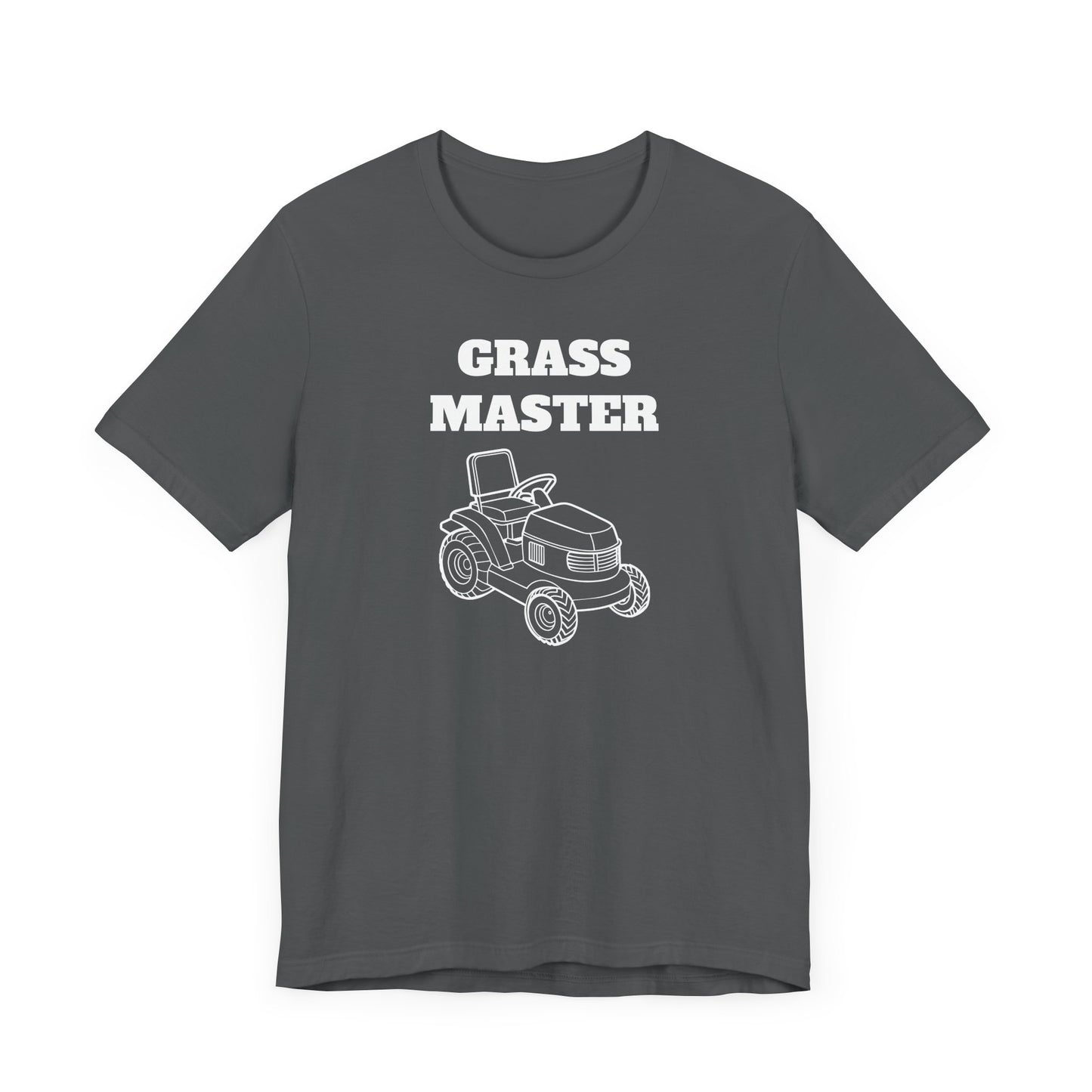 Grass Master Short Sleeve Tee - A Funny Landscaping Shirt for Lawn Enthusiasts
