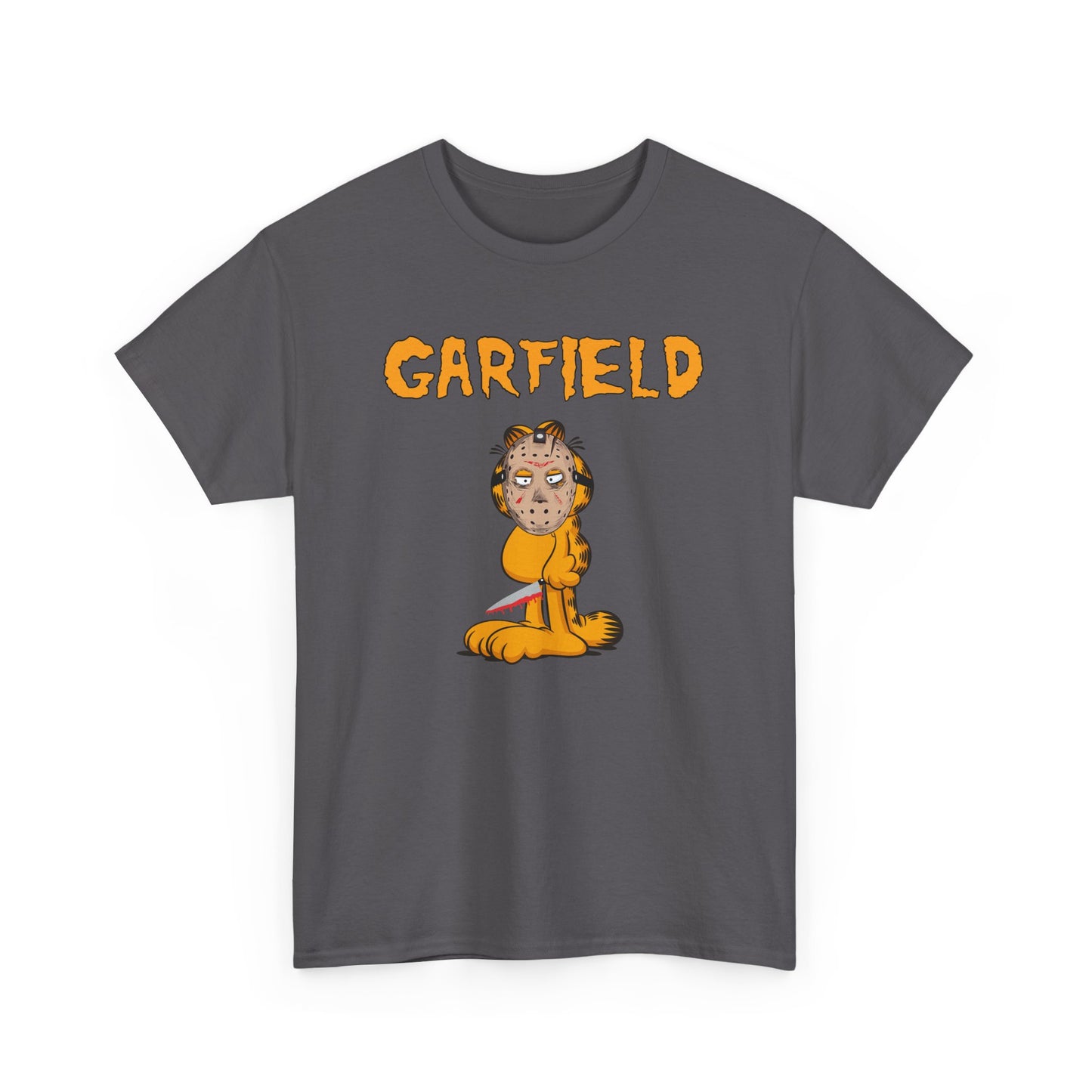 Orange Halloween Killer Cat Short Sleeve Tee - A Spooky and Playful Halloween Must-Have