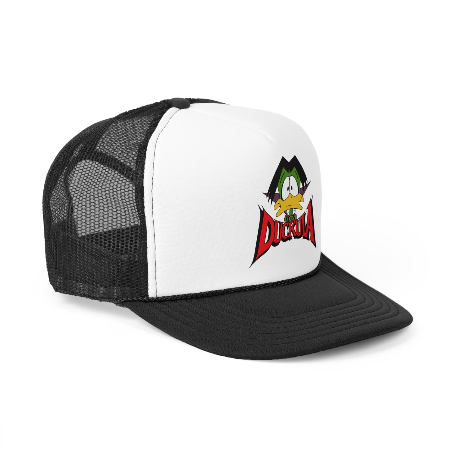 Count Duckula Trucker Cap – Classic 80s Cartoon Vampire Duck Hat