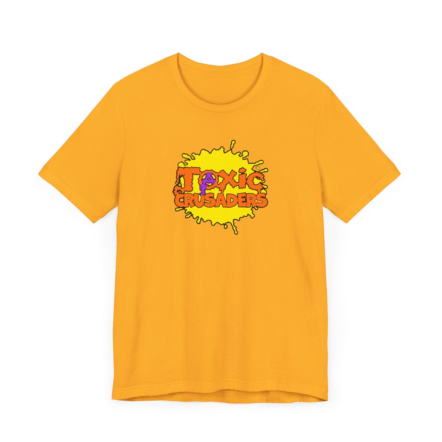Toxic Crusaders Short Sleeve Tee Shirt - A Tribute to 90s Cartoon Madness