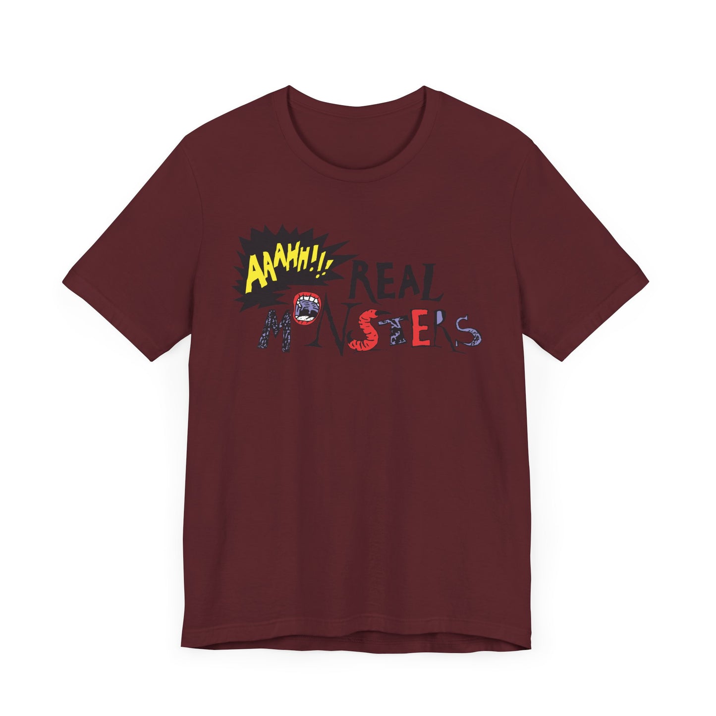 AAAHH!!! Real Monsters Short Sleeve T-Shirt - 90s Nickelodeon Inspired Nostalgia