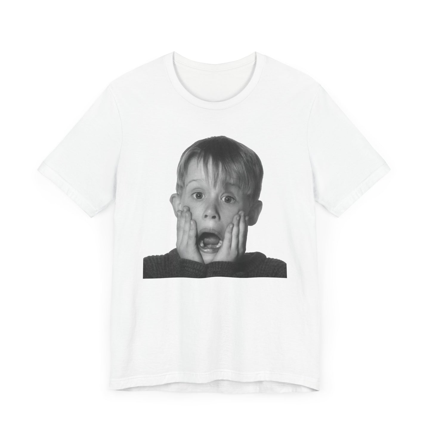 Home Alone Kevin McCallister Short Sleeve Tee Shirt - A Nostalgic Holiday Classic