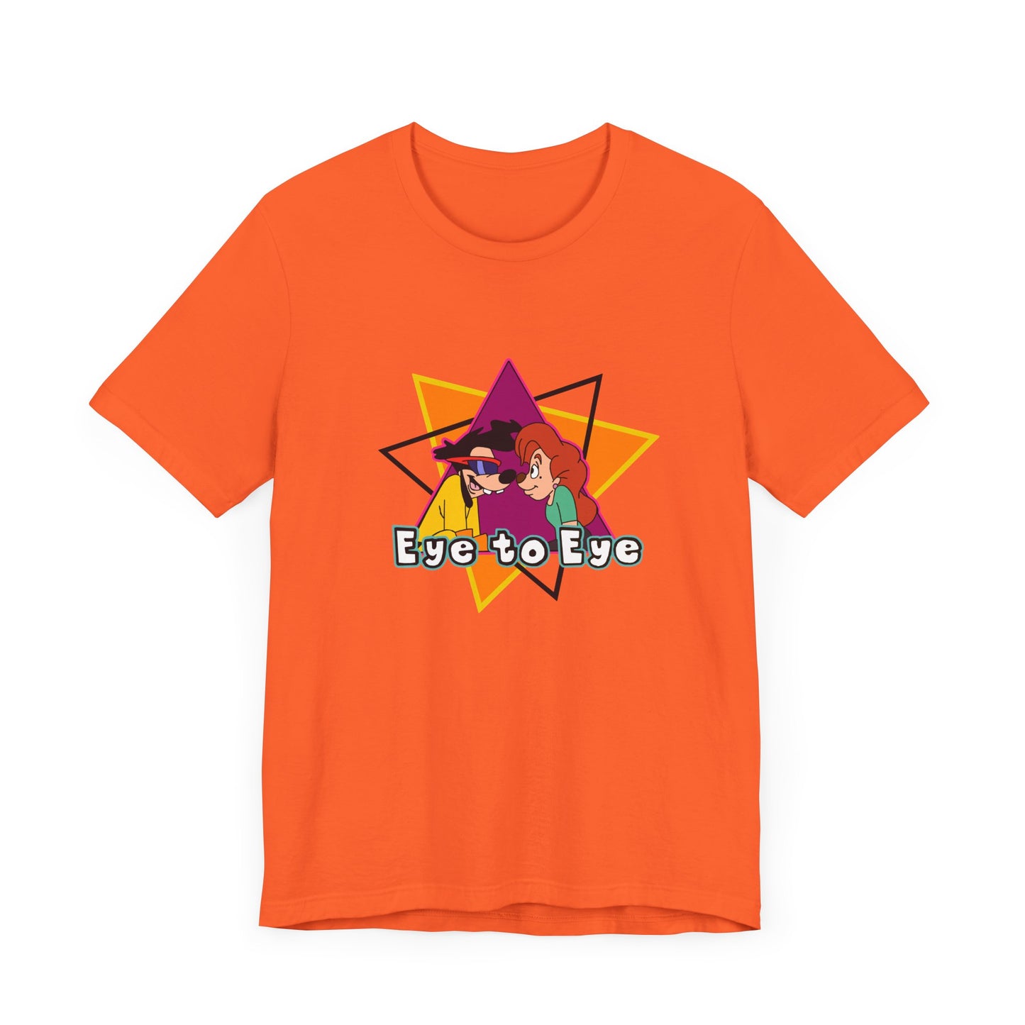 Goofy Movie Powerline Eye to Eye Short Sleeve Tee Shirt - A Tribute to 90s Animated Magic