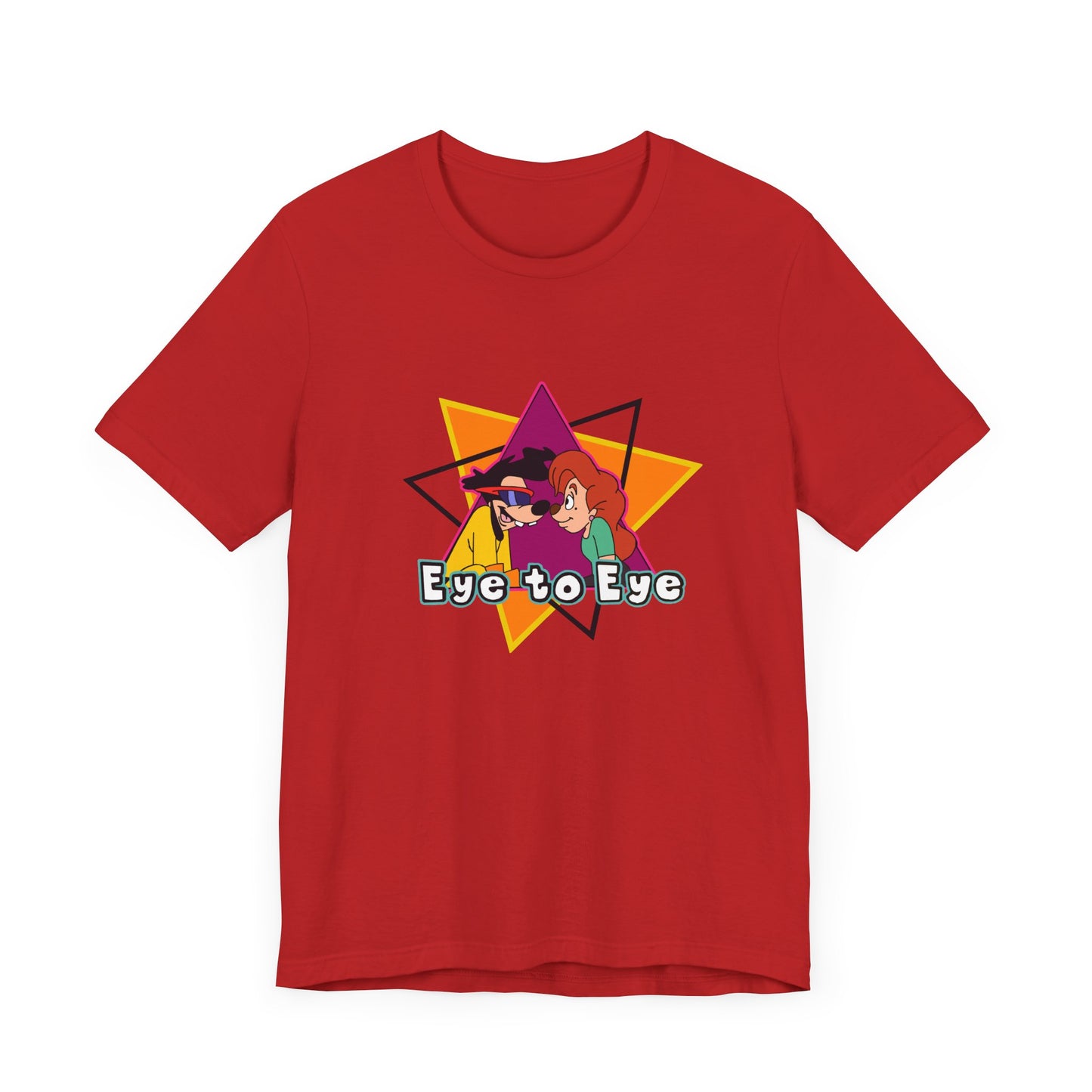 Goofy Movie Powerline Eye to Eye Short Sleeve Tee Shirt - A Tribute to 90s Animated Magic