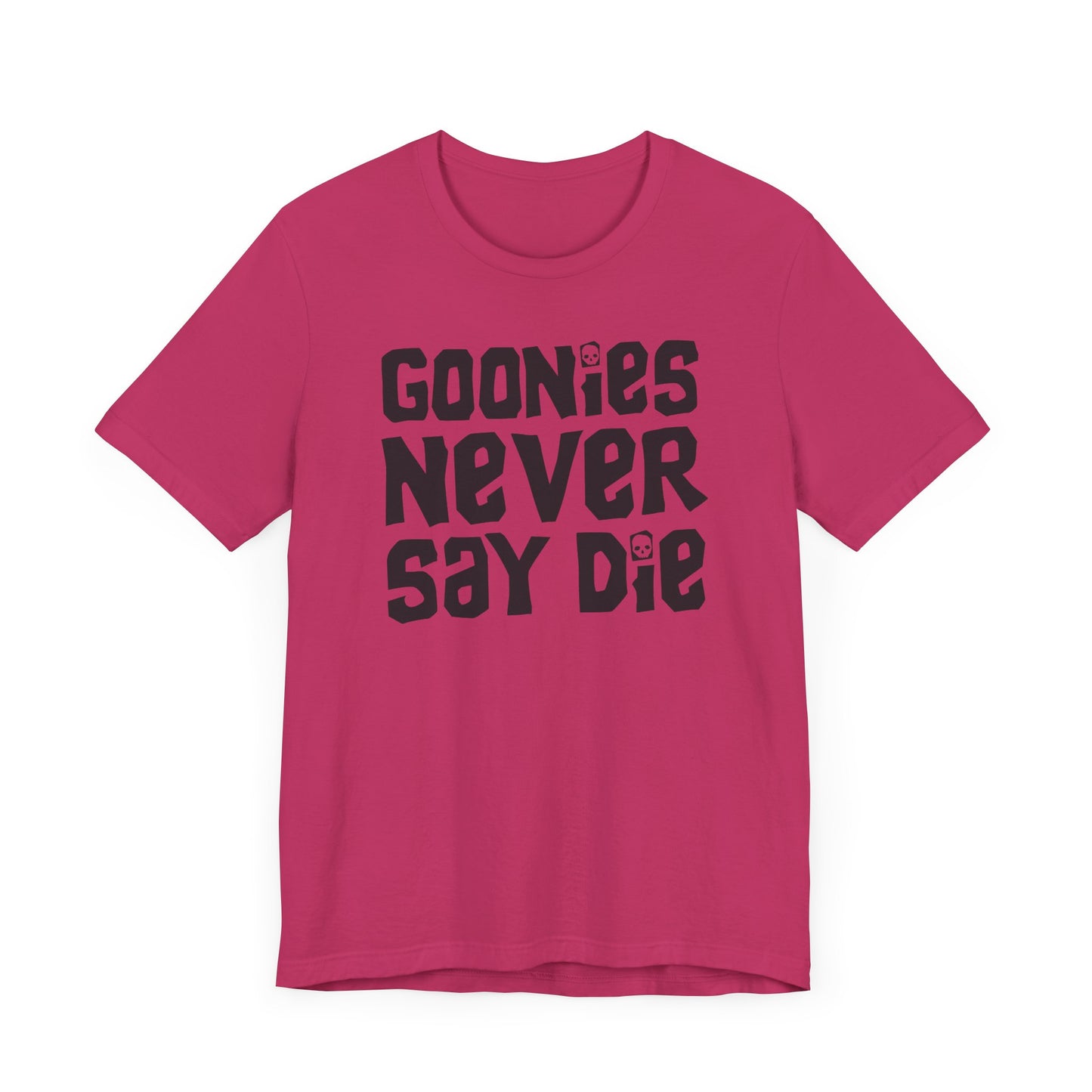 Goonies Never Say Die Short Sleeve Tee Shirt - A Timeless Tribute to Adventure
