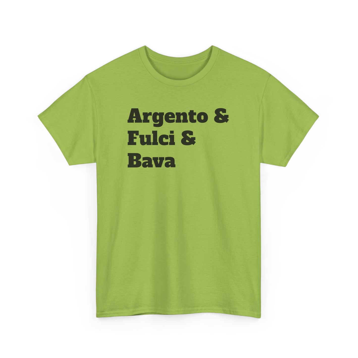 Italian Horror Directors Tee – Argento & Fulci & Bava Tribute