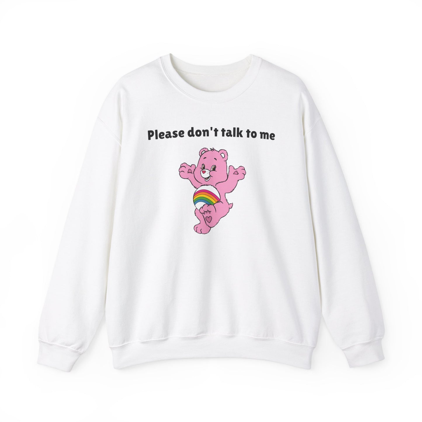 Please Don’t Talk to Me Crewneck Sweatshirt – Funny and Polite Statement