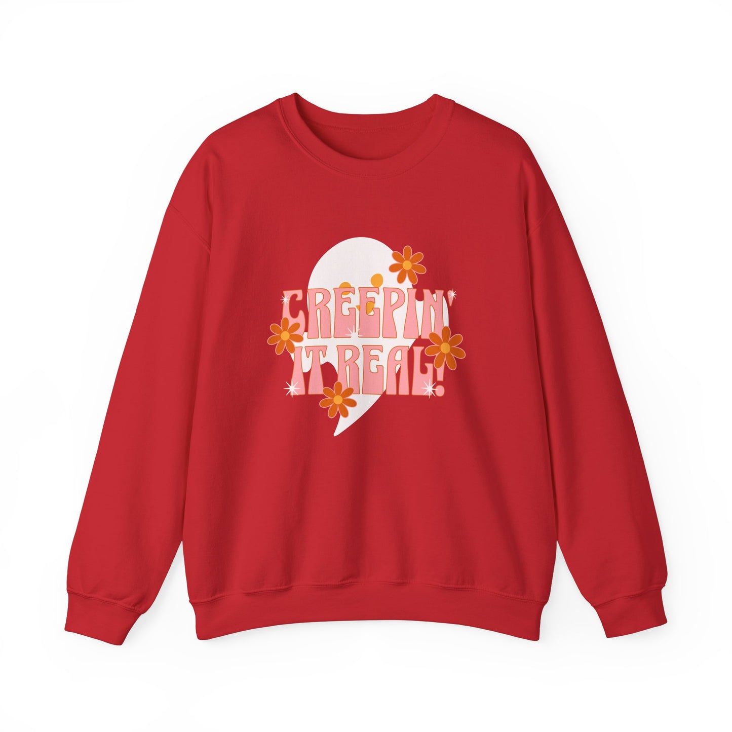 Creepin’ It Real Crewneck Sweatshirt - Spooky Fun All Year Long