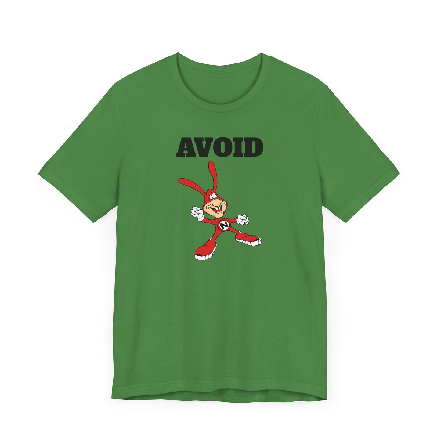 Avoid the Noid Short Sleeve Tee Shirt - A Nostalgic Pizza Delivery Throwback