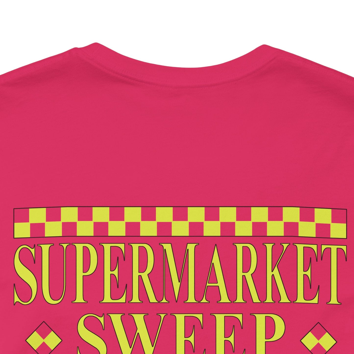 Supermarket Sweep Team 2 Pink Short Sleeve Tee Shirt - A Nostalgic Nod to Game Show Glory