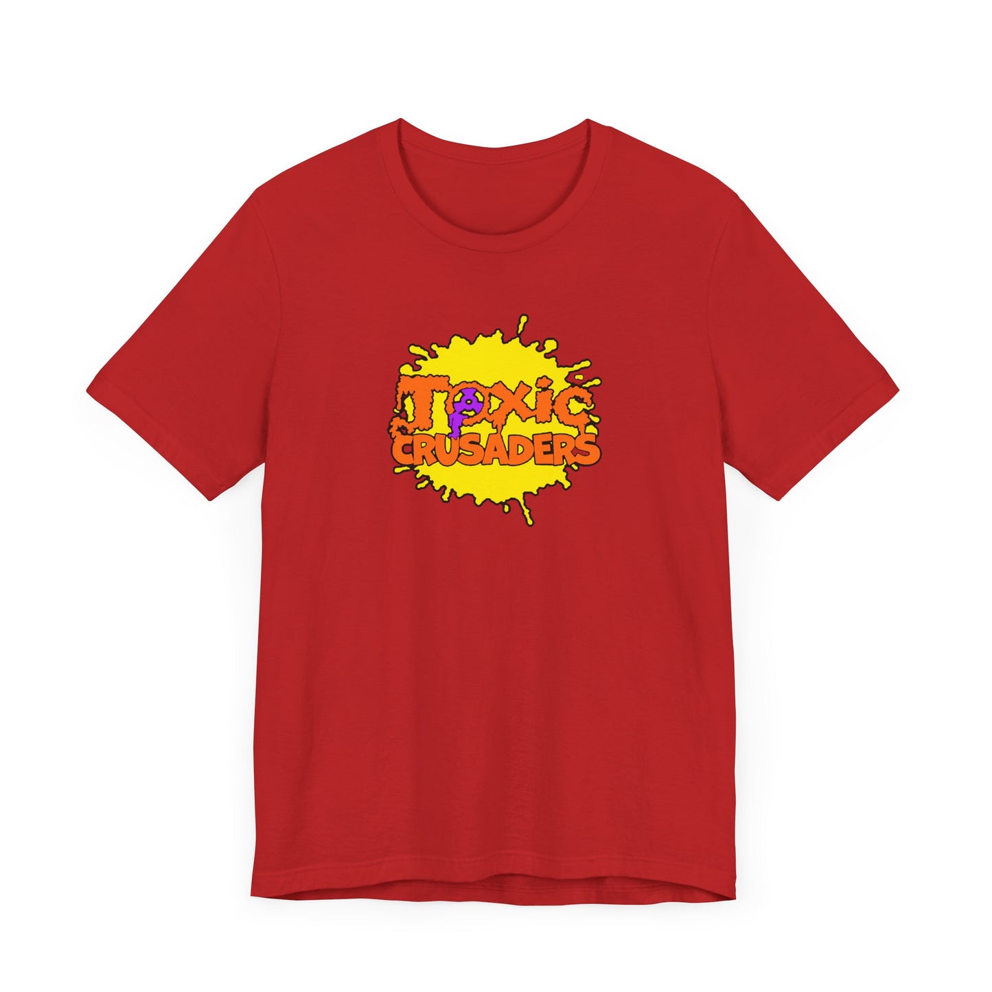 Toxic Crusaders Short Sleeve Tee Shirt - A Tribute to 90s Cartoon Madness