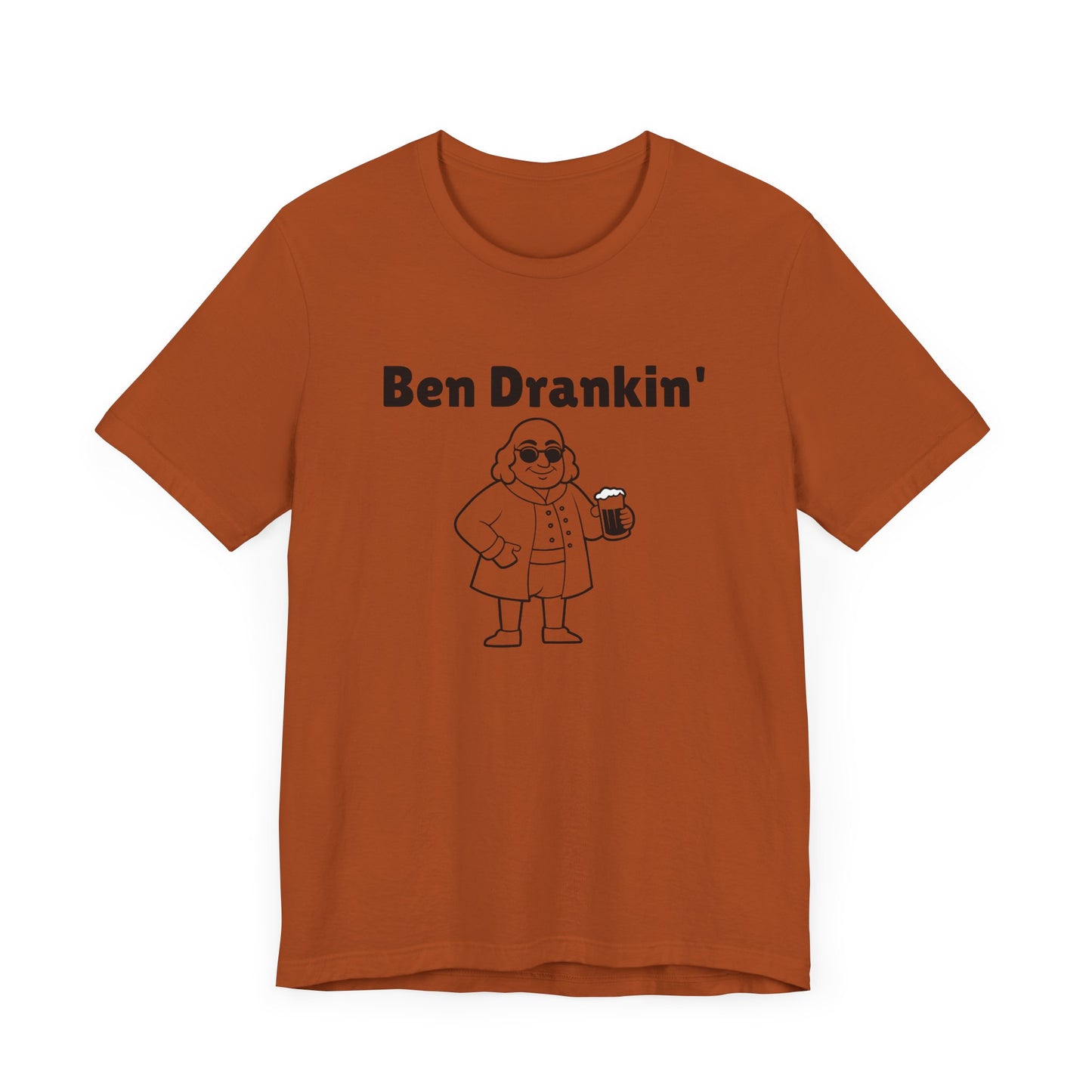Ben Drankin Short Sleeve Tee Shirt - A Patriotic Tribute to America’s Favorite Founding Father