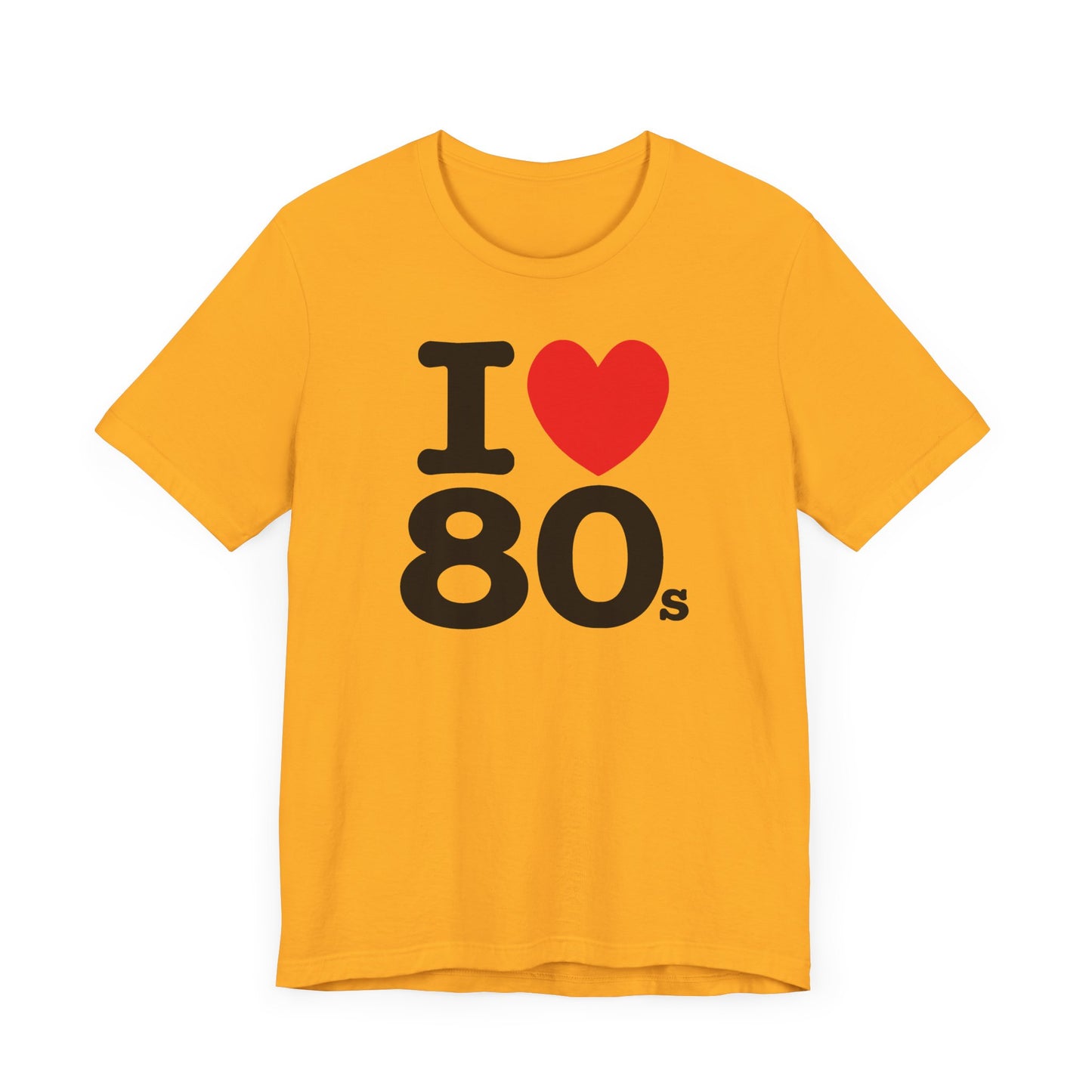 I Heart 80’s Short Sleeve Tee Shirt - Celebrate the Greatest Decade