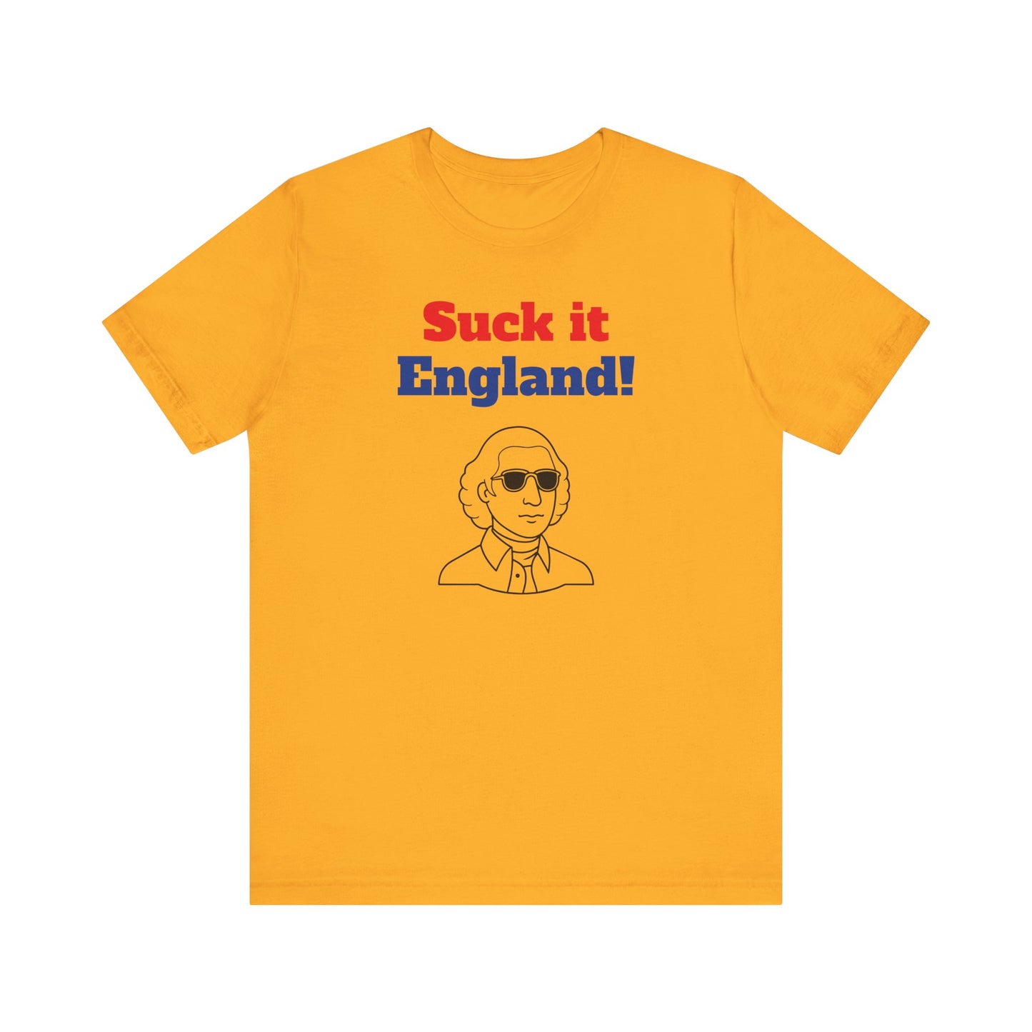 Suck It England Short Sleeve Tee Shirt - A Playful Nod to Patriotic Pride