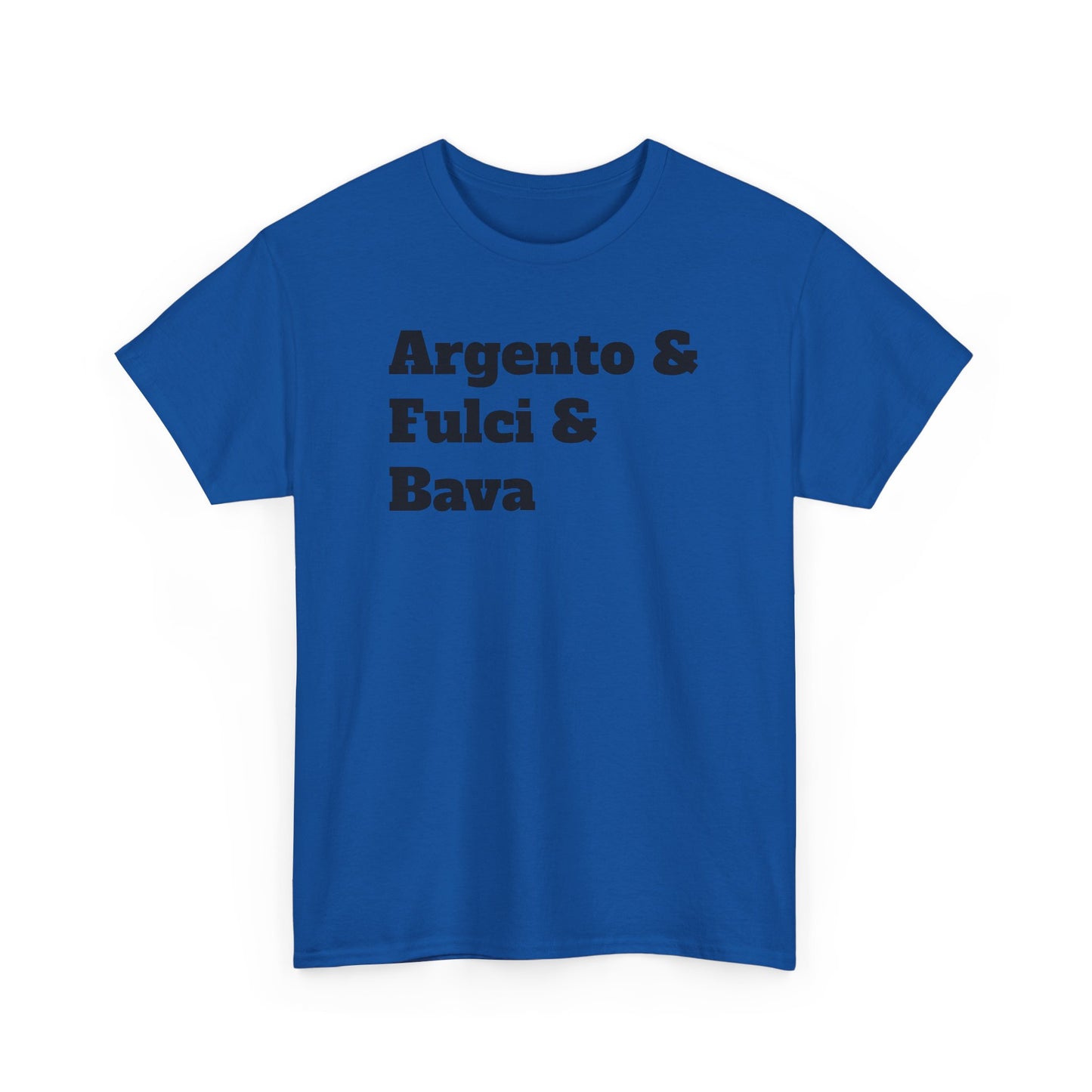 Italian Horror Directors Tee – Argento & Fulci & Bava Tribute