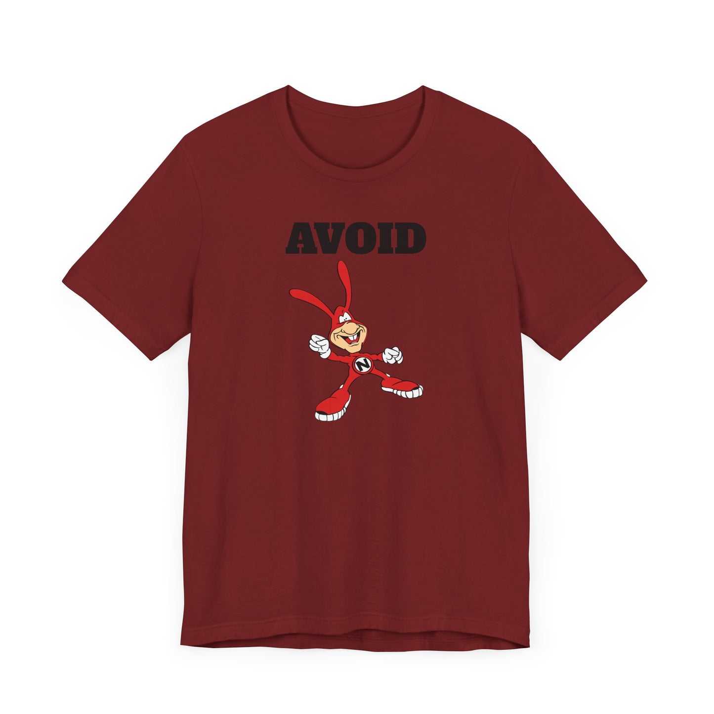 Avoid the Noid Short Sleeve Tee Shirt - A Nostalgic Pizza Delivery Throwback