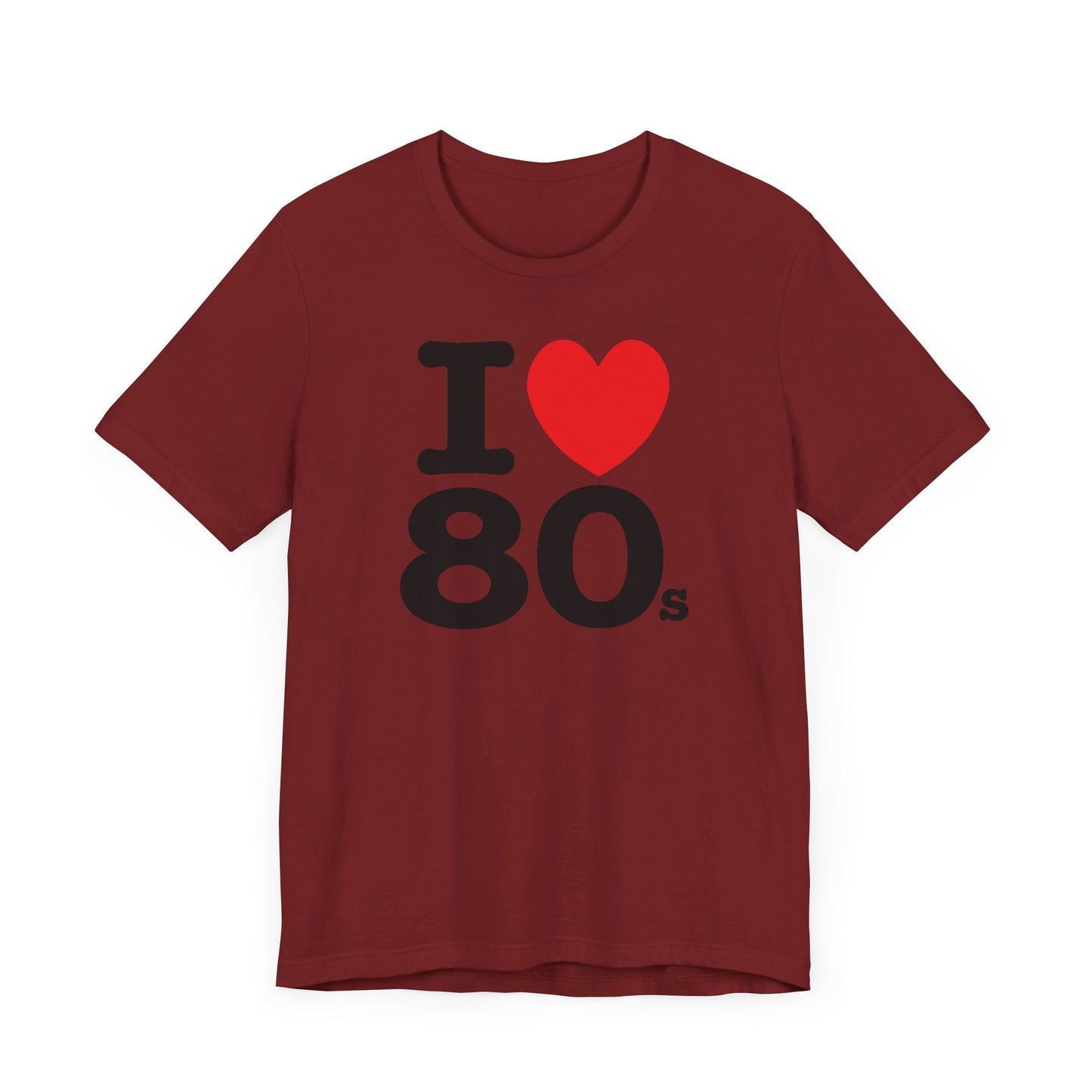 I Heart 80’s Short Sleeve Tee Shirt - Celebrate the Greatest Decade