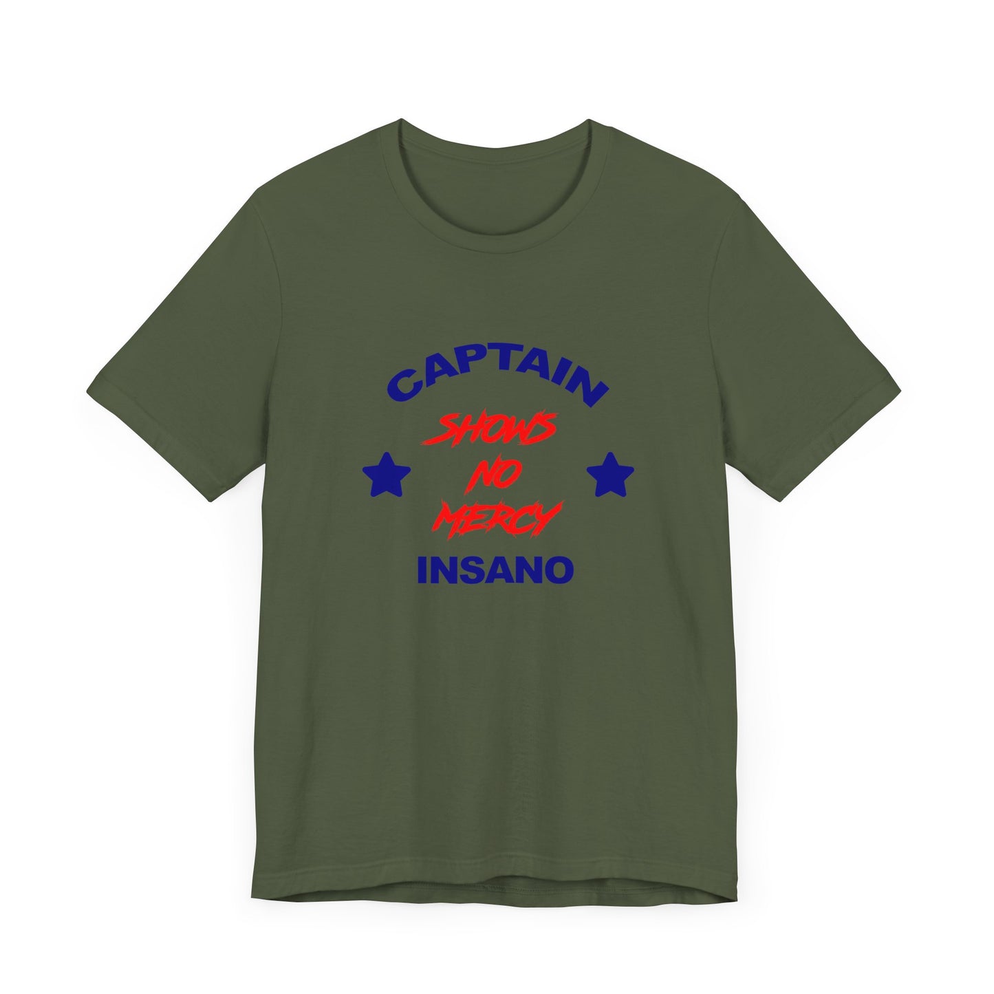 Captain Insano Shows No Mercy Short Sleeve Tee Shirt - A Tribute to The Waterboy Classic