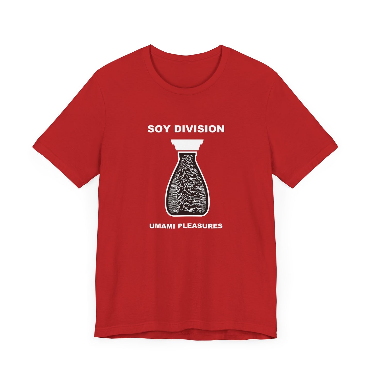 Soy Division Short Sleeve Tee Shirt - A Hilarious Joy Division Spoof