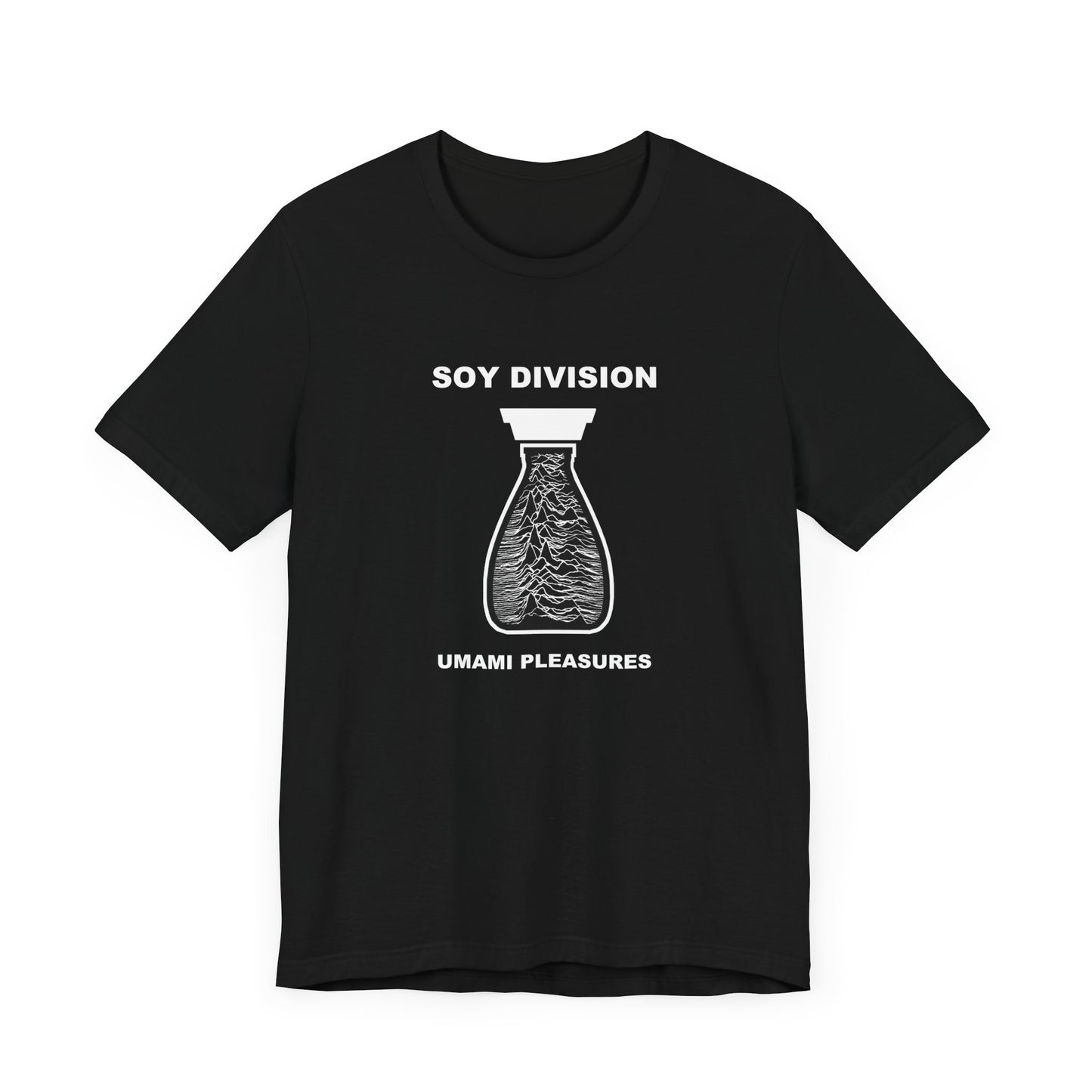 Soy Division Short Sleeve Tee Shirt - A Hilarious Joy Division Spoof