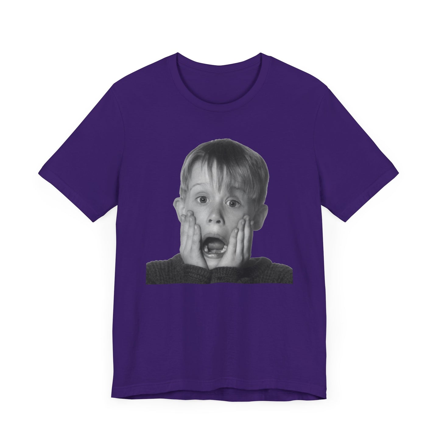 Home Alone Kevin McCallister Short Sleeve Tee Shirt - A Nostalgic Holiday Classic