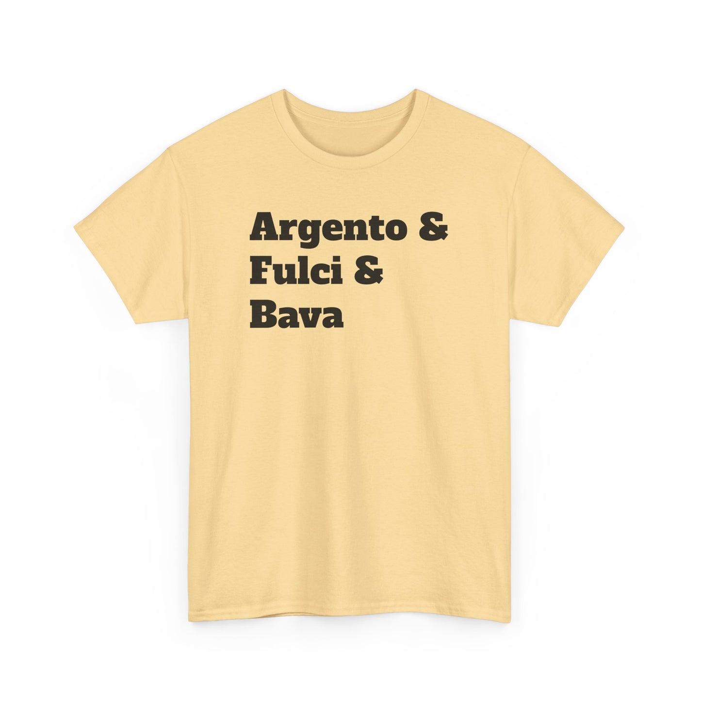 Italian Horror Directors Tee – Argento & Fulci & Bava Tribute