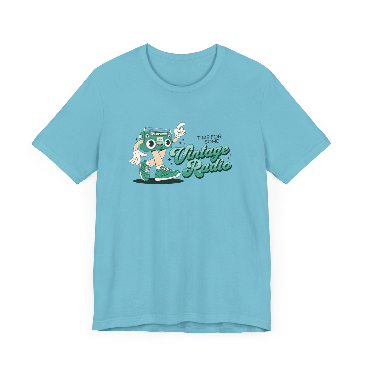 Time for Some Vintage Radio Short Sleeve Tee Shirt - Retro Vibes