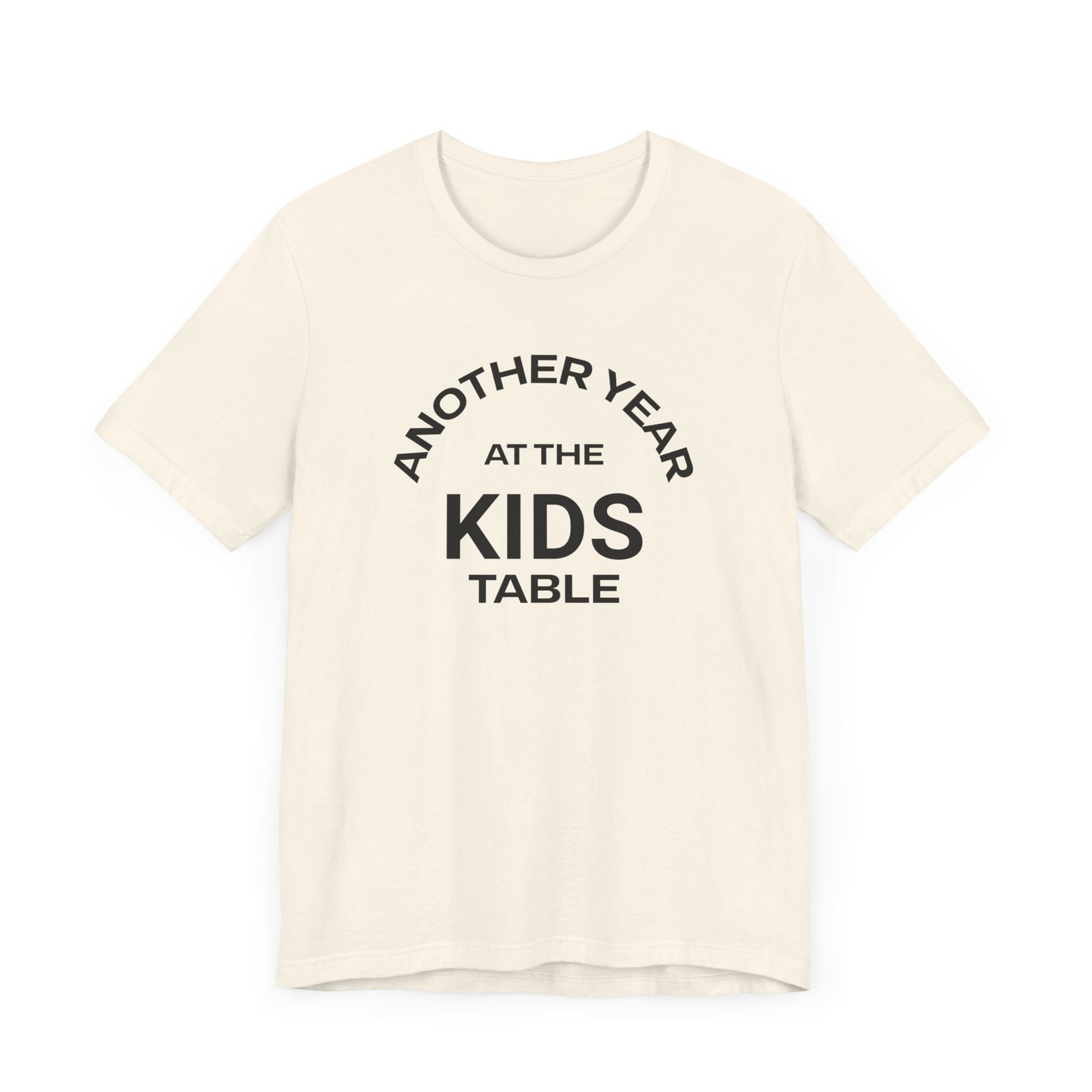 Funny Thanksgiving Kids Table Humor Unisex Tee - Perfect for Holiday Laughs