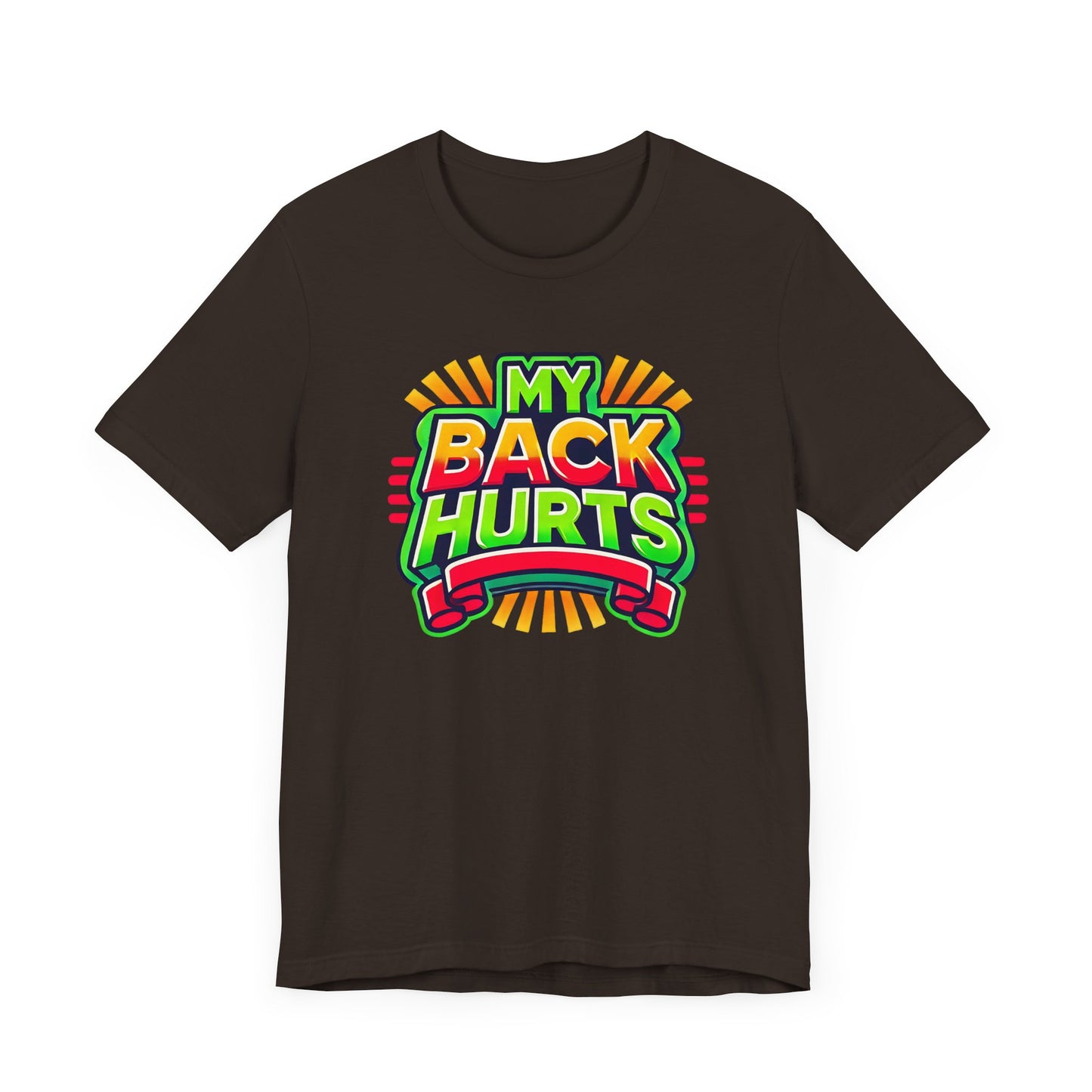 My Back Hurts Retro 80s Shirt – Nostalgic Cartoon-Inspired Design for 80s Kids