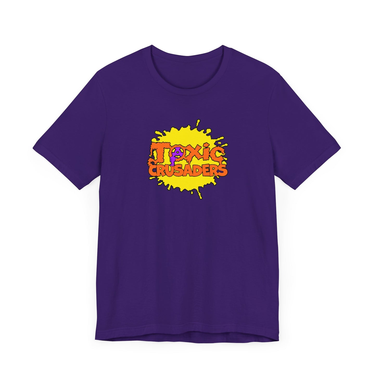 Toxic Crusaders Short Sleeve Tee Shirt - A Tribute to 90s Cartoon Madness
