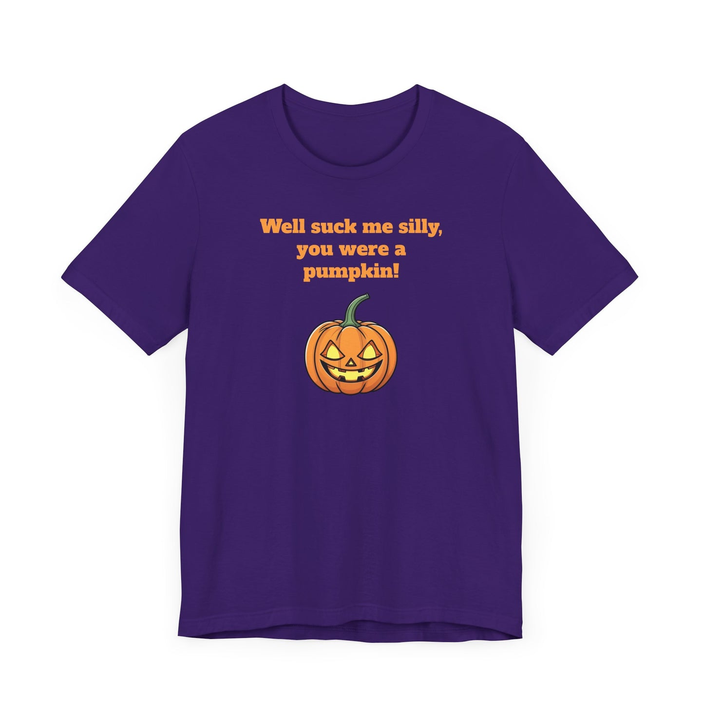 Silly Pumpkin Impractical Jokers Inspired Short Sleeve Tee Shirt - A Hilarious Halloween Must-Have