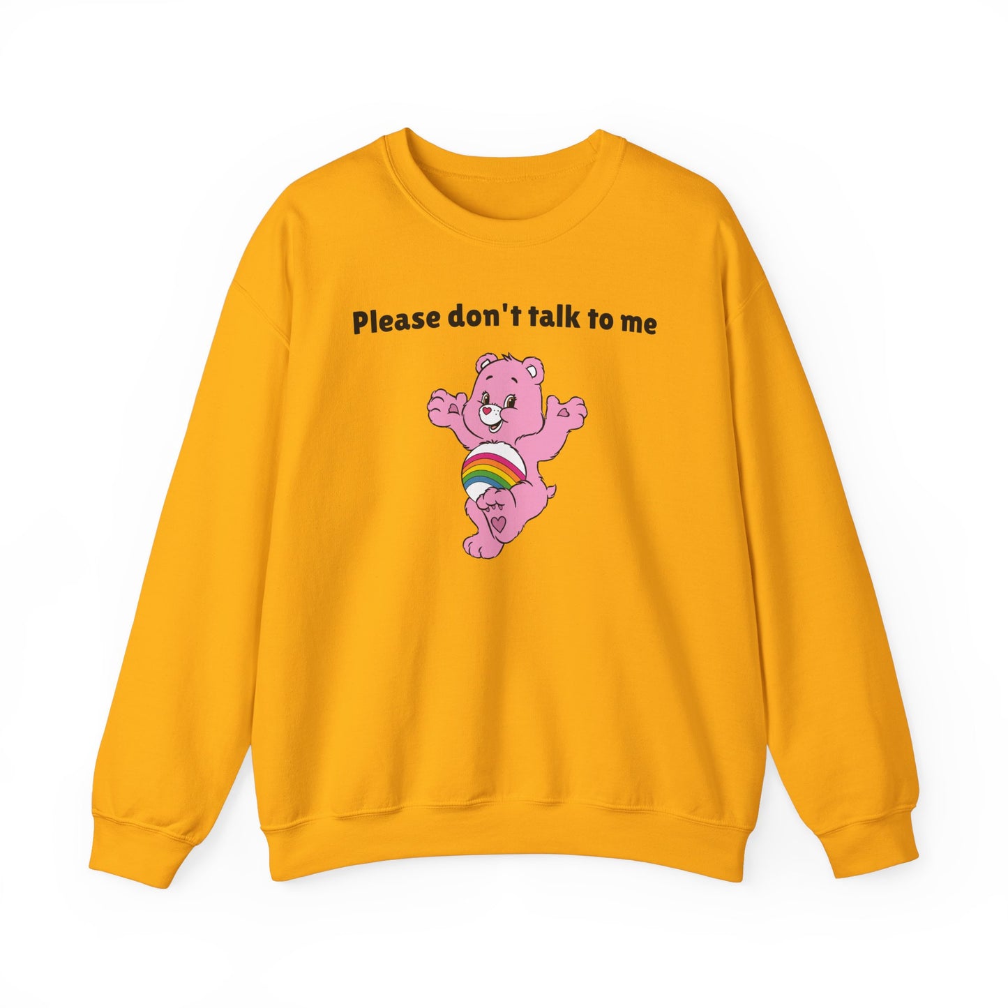 Please Don’t Talk to Me Crewneck Sweatshirt – Funny and Polite Statement