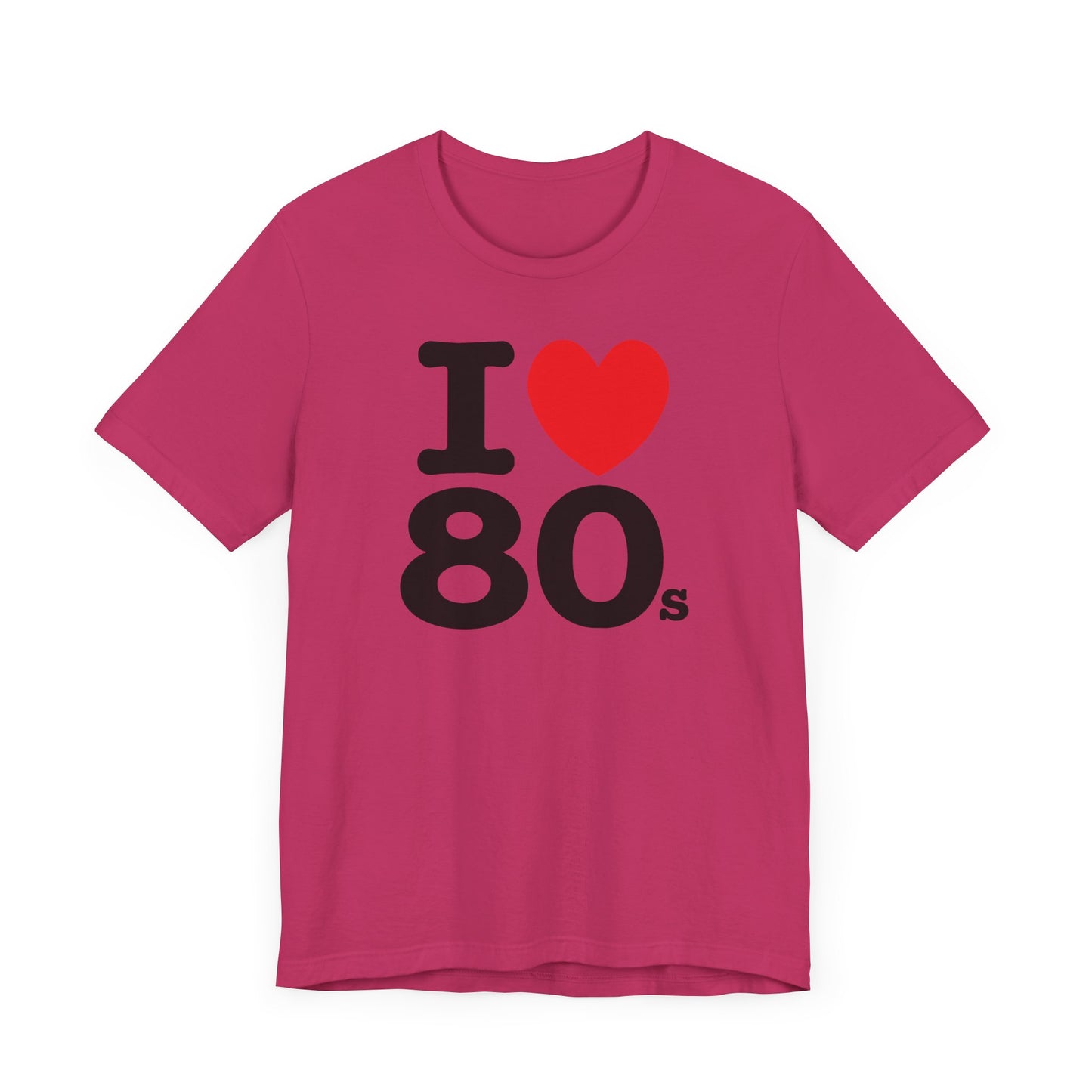 I Heart 80’s Short Sleeve Tee Shirt - Celebrate the Greatest Decade