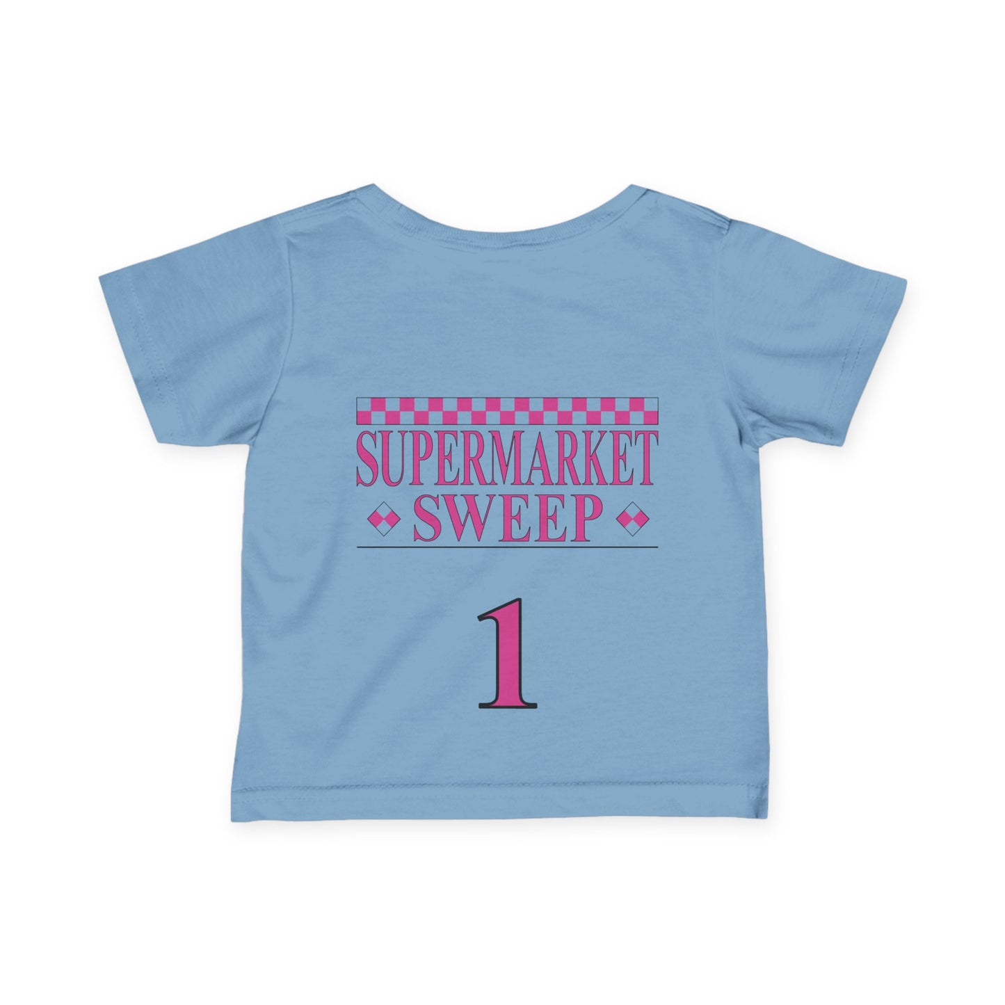 Infant Supermarket Sweep Team 1 Tee Shirt - Nostalgic Fun for the Littlest Shopper