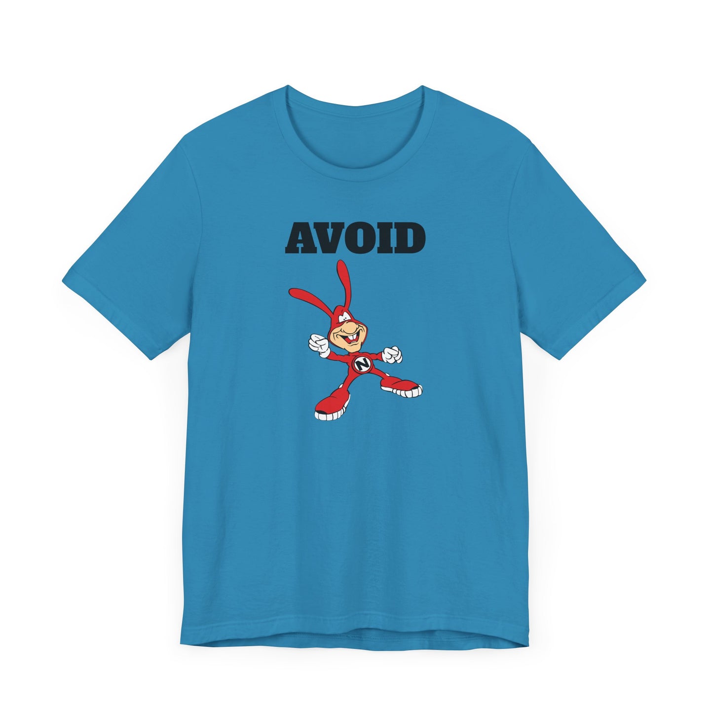 Avoid the Noid Short Sleeve Tee Shirt - A Nostalgic Pizza Delivery Throwback